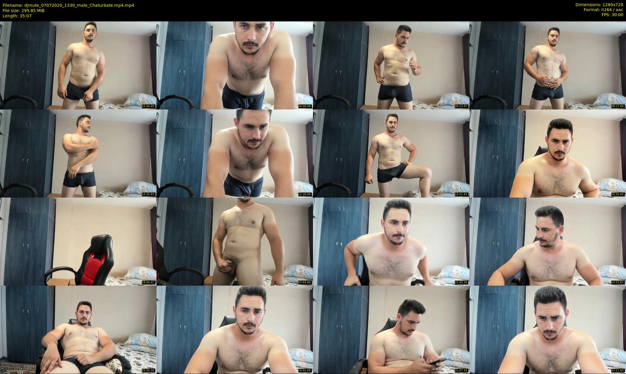 djmute — 36 minute Chaturbate male cam show recording, 720p, Jul 7, 2020