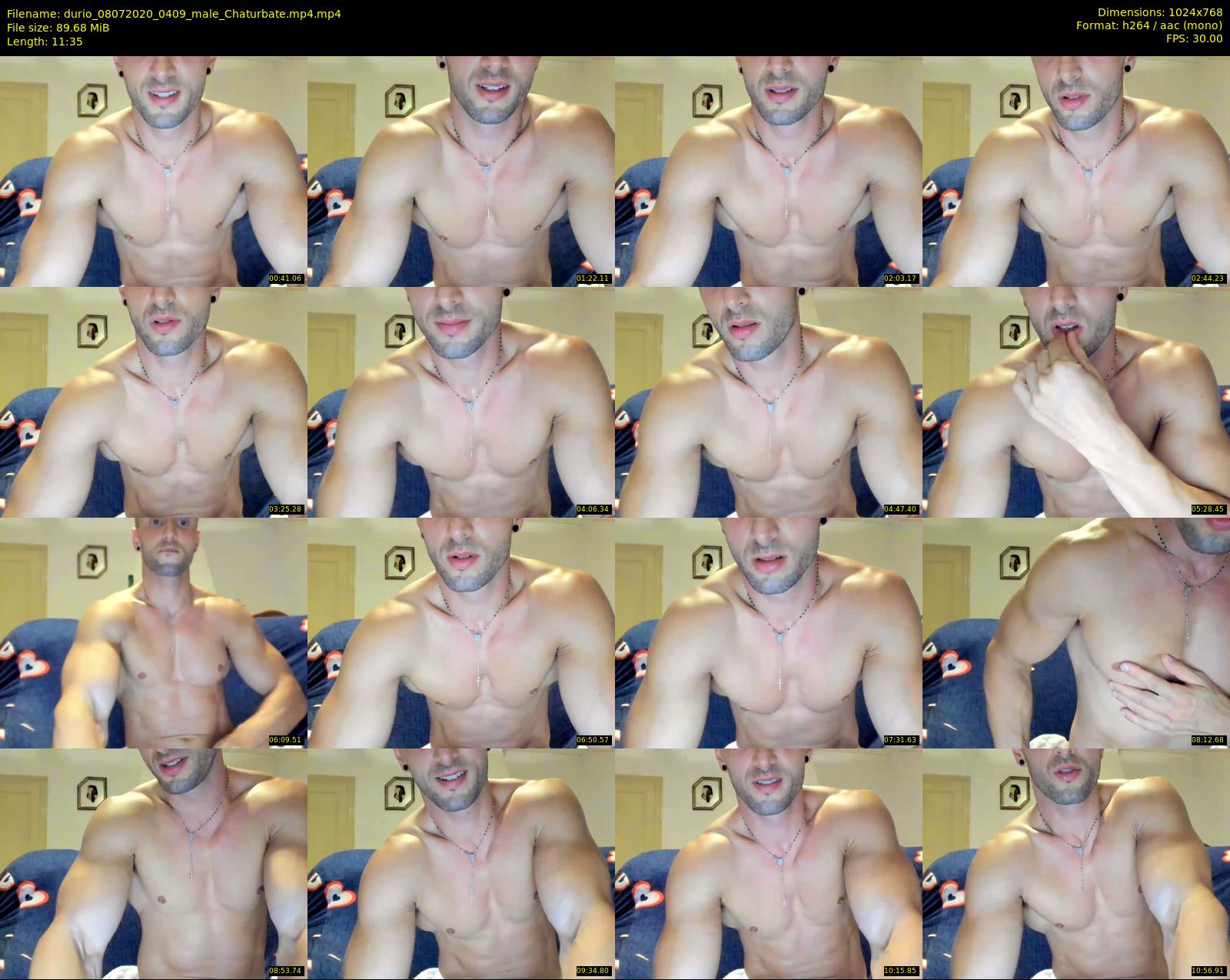 durio — 12 minute Chaturbate male cam show recording, 720p, Jul 8, 2020