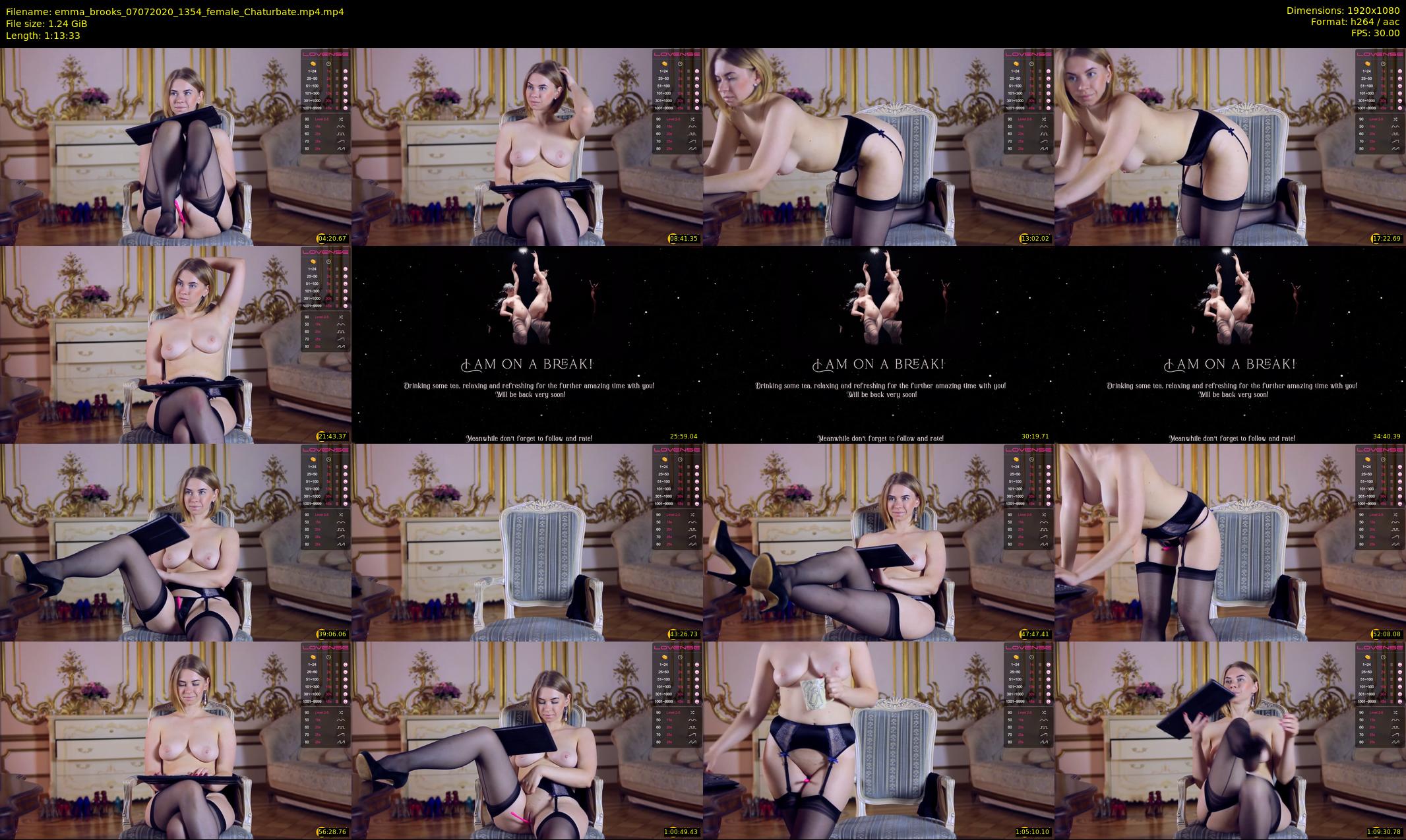 emma_brooks — 74 minute Chaturbate female cam show recording, 1080p, Jul 7, 2020