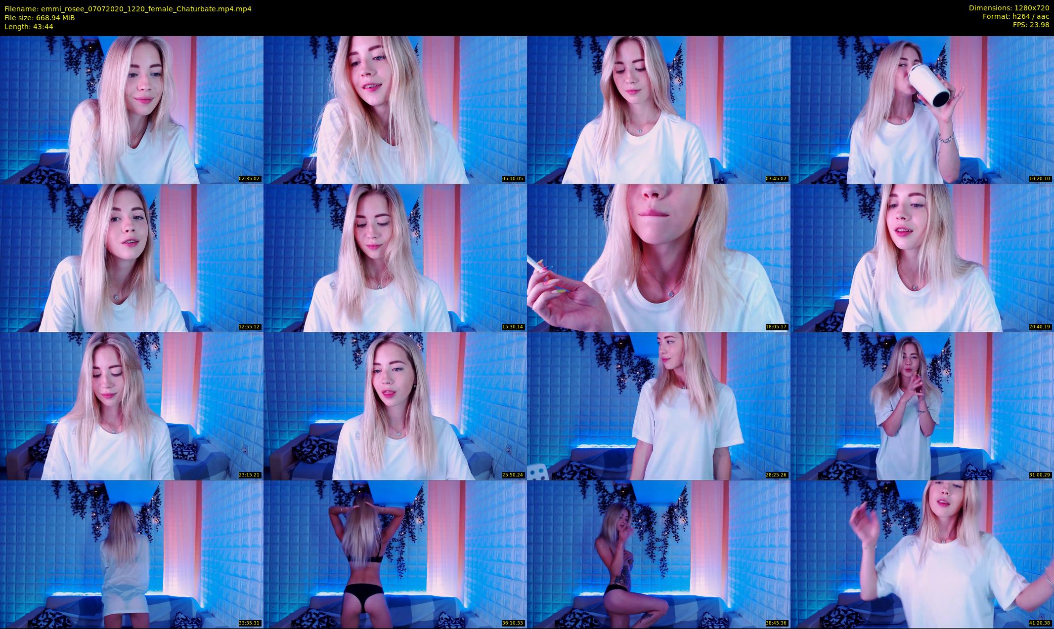 emmi_rosee — 44 minute Chaturbate female cam show recording, 720p, Jul 7, 2020