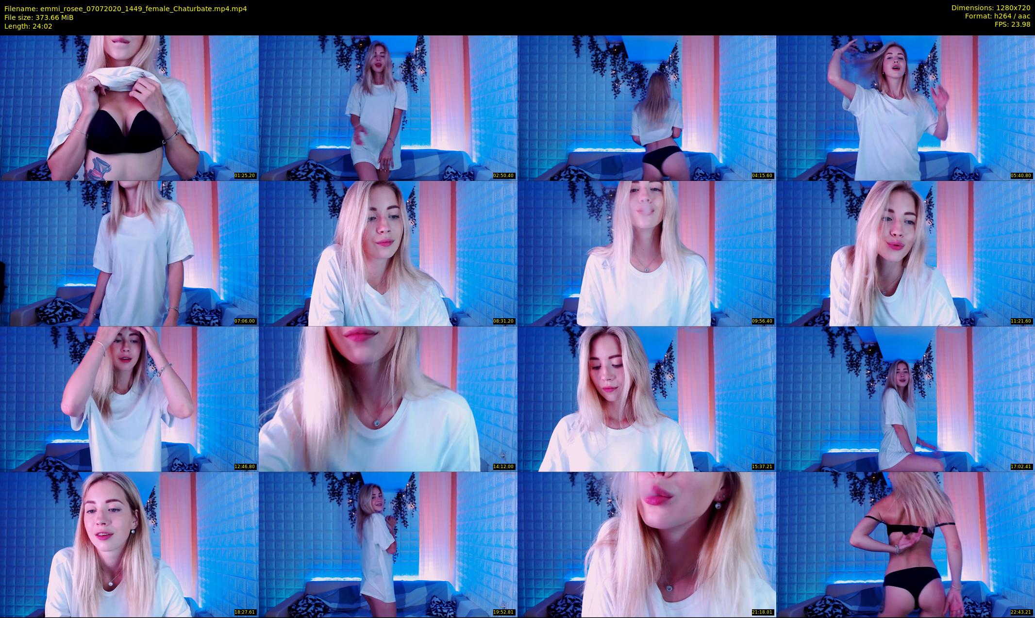 emmi_rosee — 25 minute Chaturbate female cam show recording, 720p, Jul 7, 2020
