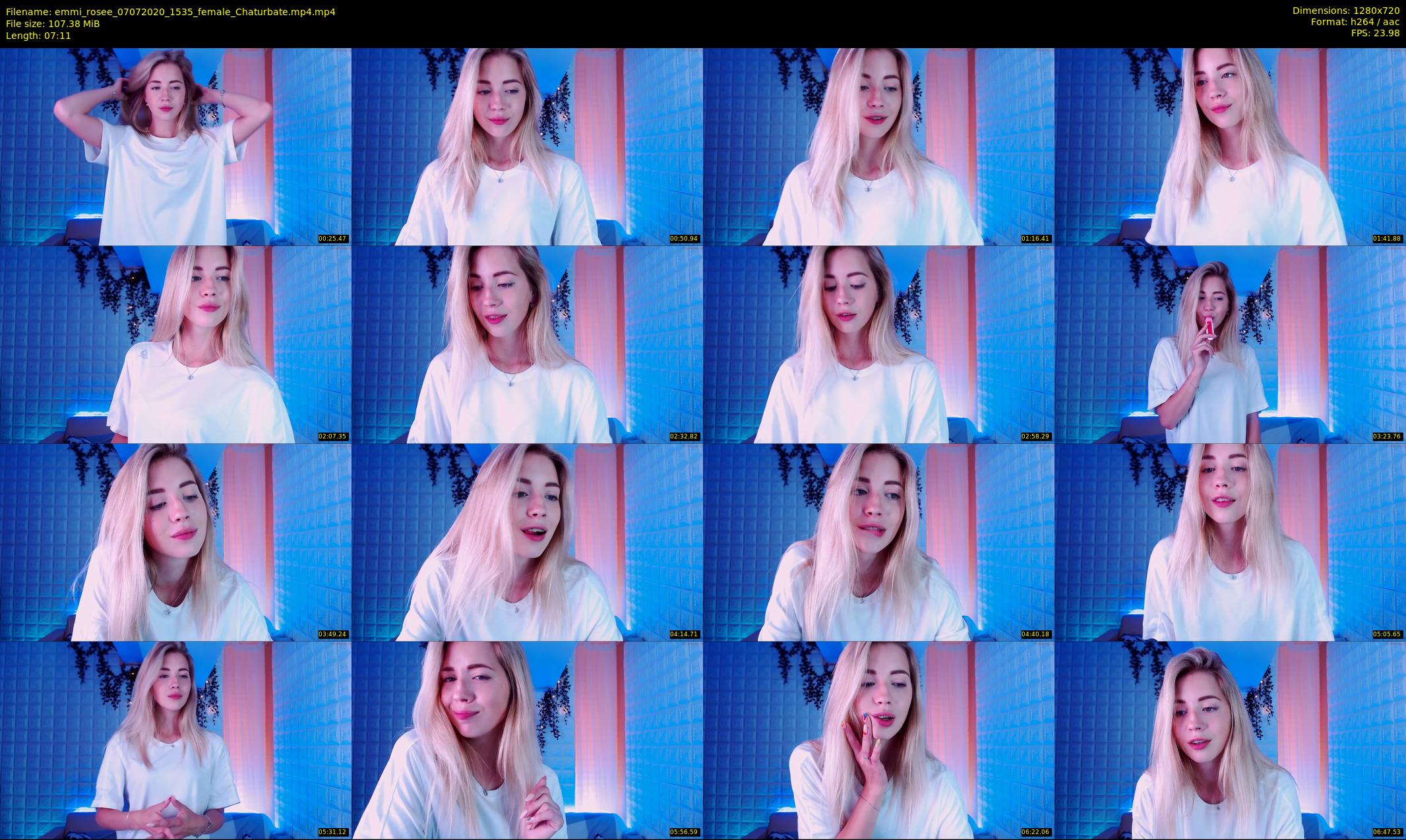 emmi_rosee — 8 minute Chaturbate female cam show recording, 720p, Jul 7, 2020