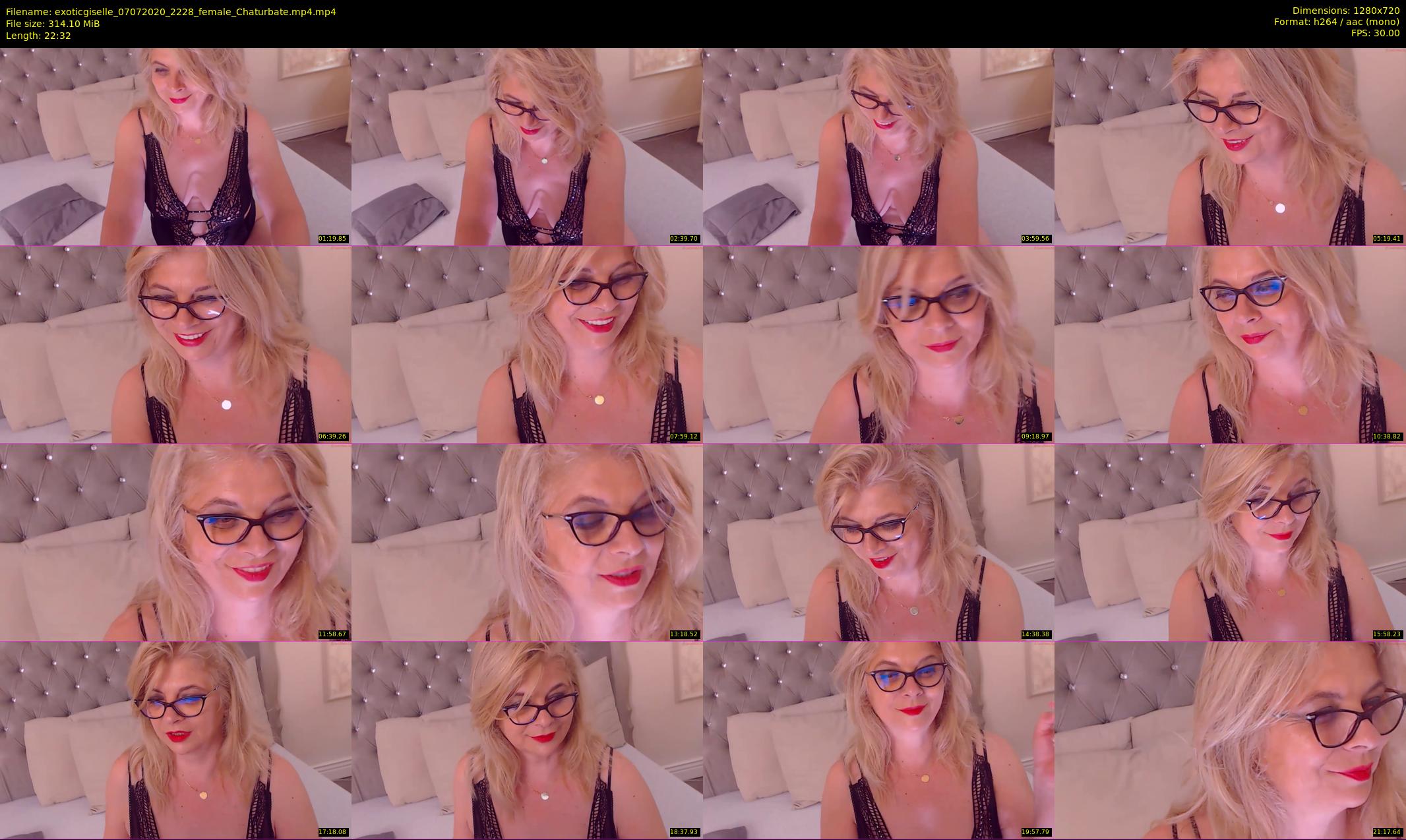 exoticgiselle — 23 minute Chaturbate female cam show recording, 720p, Jul 7, 2020