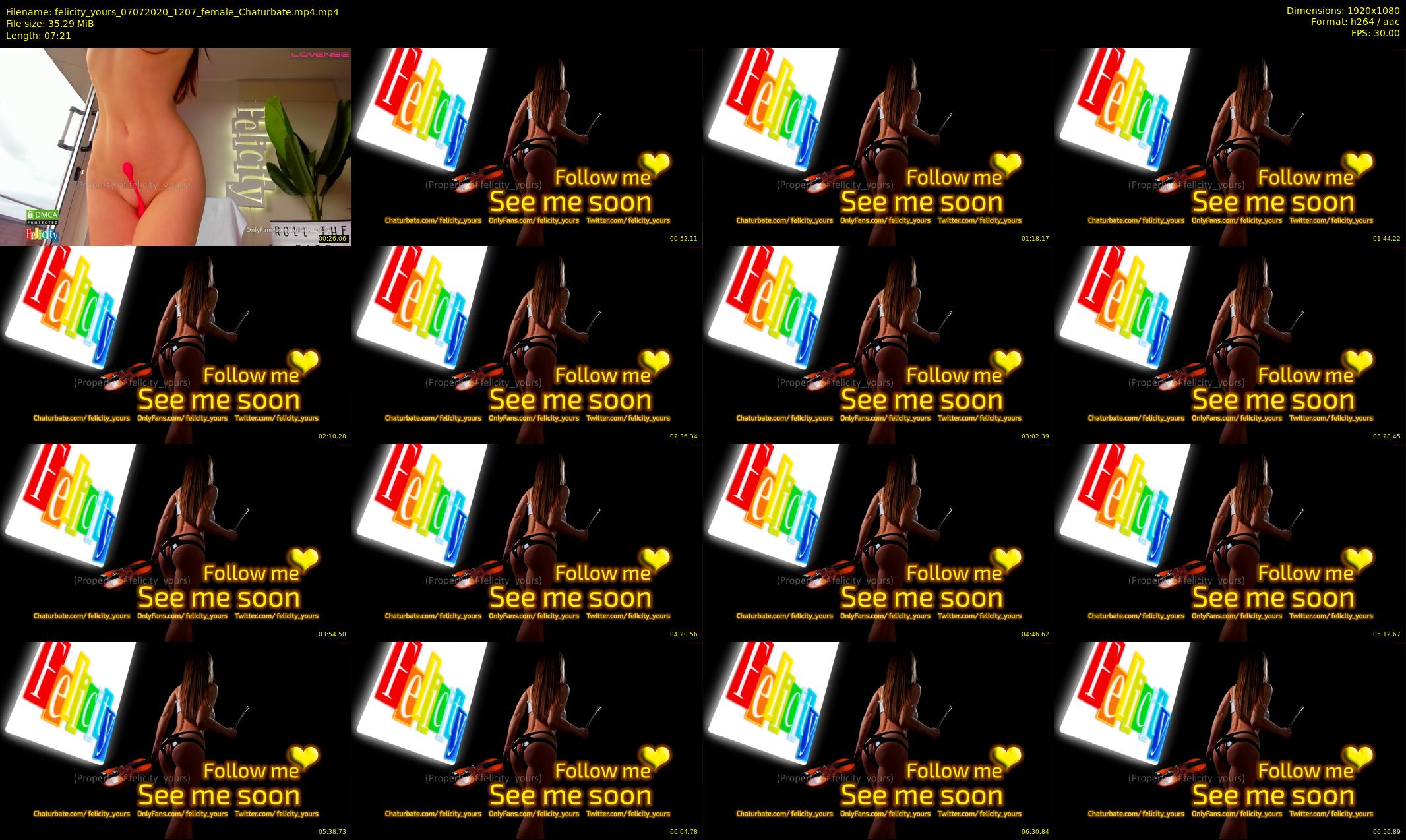 felicity_yours — 8 minute Chaturbate female cam show recording, 1080p, Jul 7, 2020