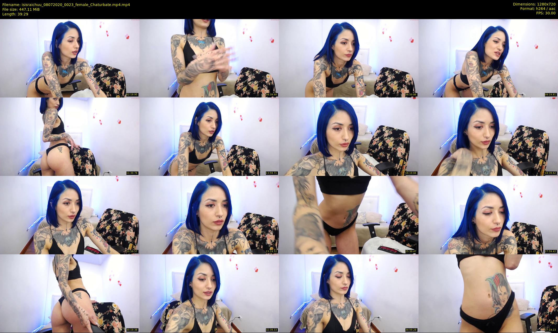 isisraichuu — 40 minute Chaturbate female cam show recording, 720p, Jul 8, 2020