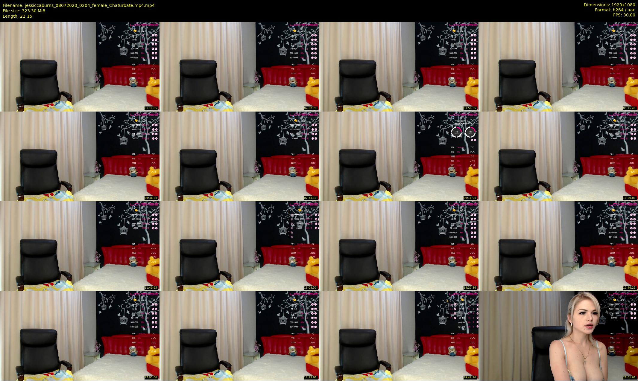 jessiccaburns — 23 minute Chaturbate female cam show recording, 1080p, Jul 8, 2020