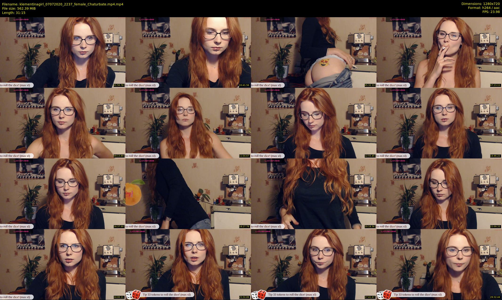 klementinagirl — 32 minute Chaturbate female cam show recording, 720p, Jul 7, 2020
