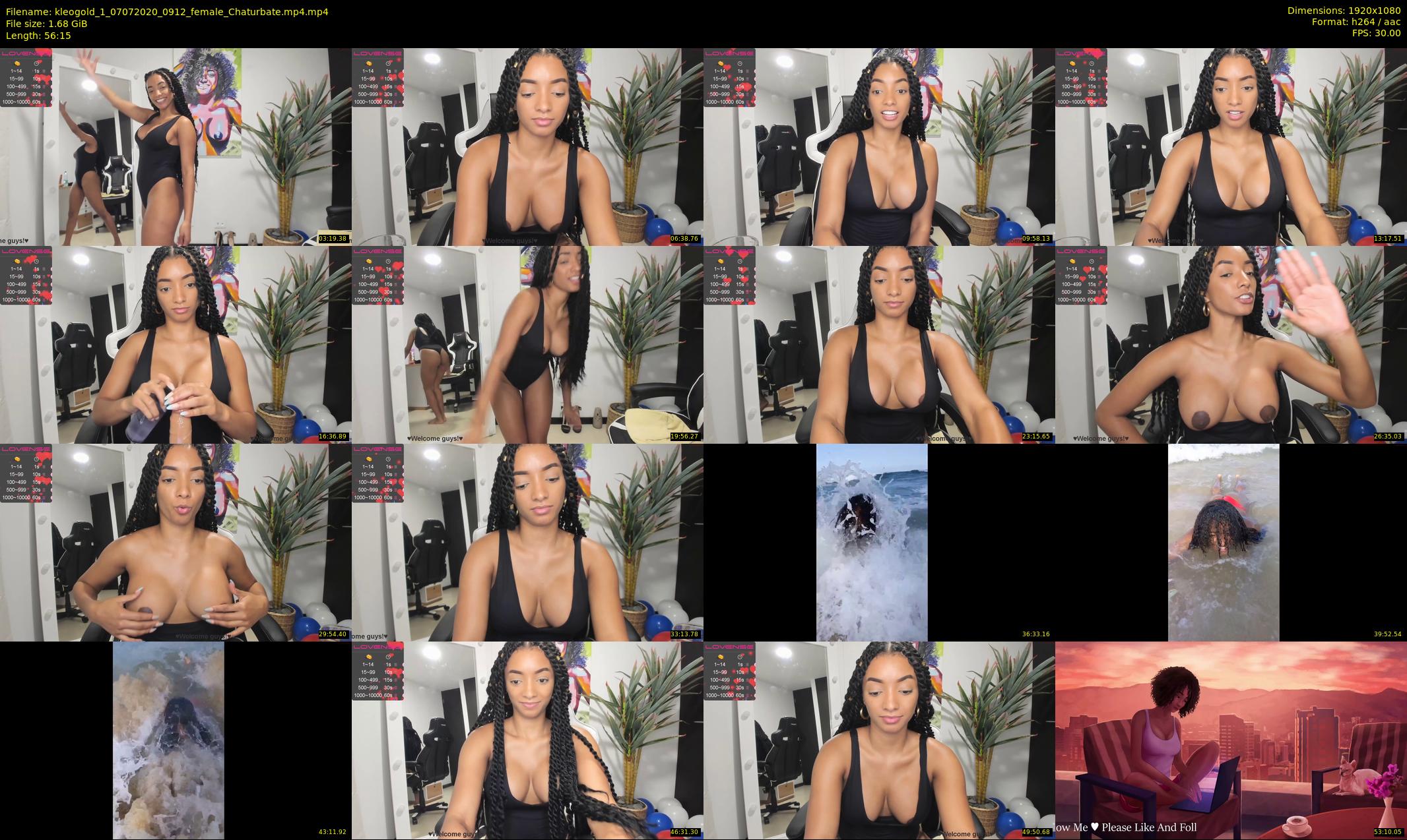 kleogold_1 — 57 minute Chaturbate female cam show recording, 1080p, Jul 7, 2020