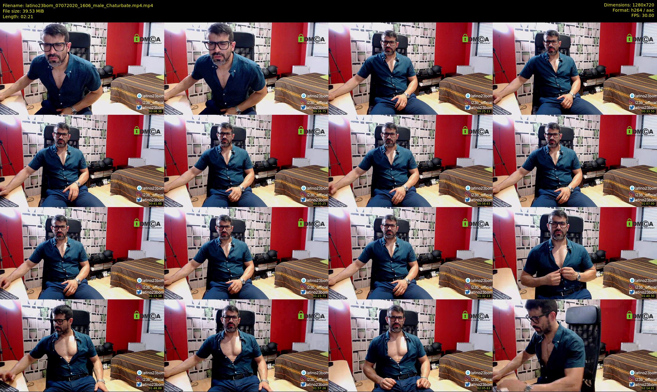 latino23bom — 3 minute Chaturbate male cam show recording, 720p, Jul 7, 2020