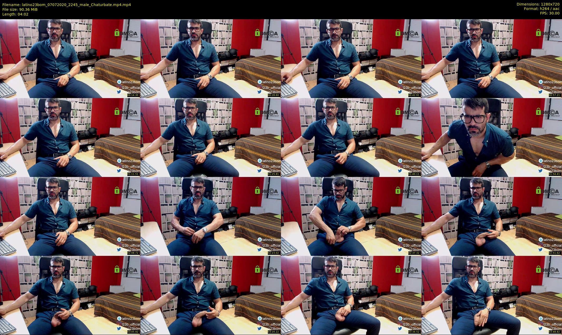 latino23bom — 5 minute Chaturbate male cam show recording, 720p, Jul 7, 2020