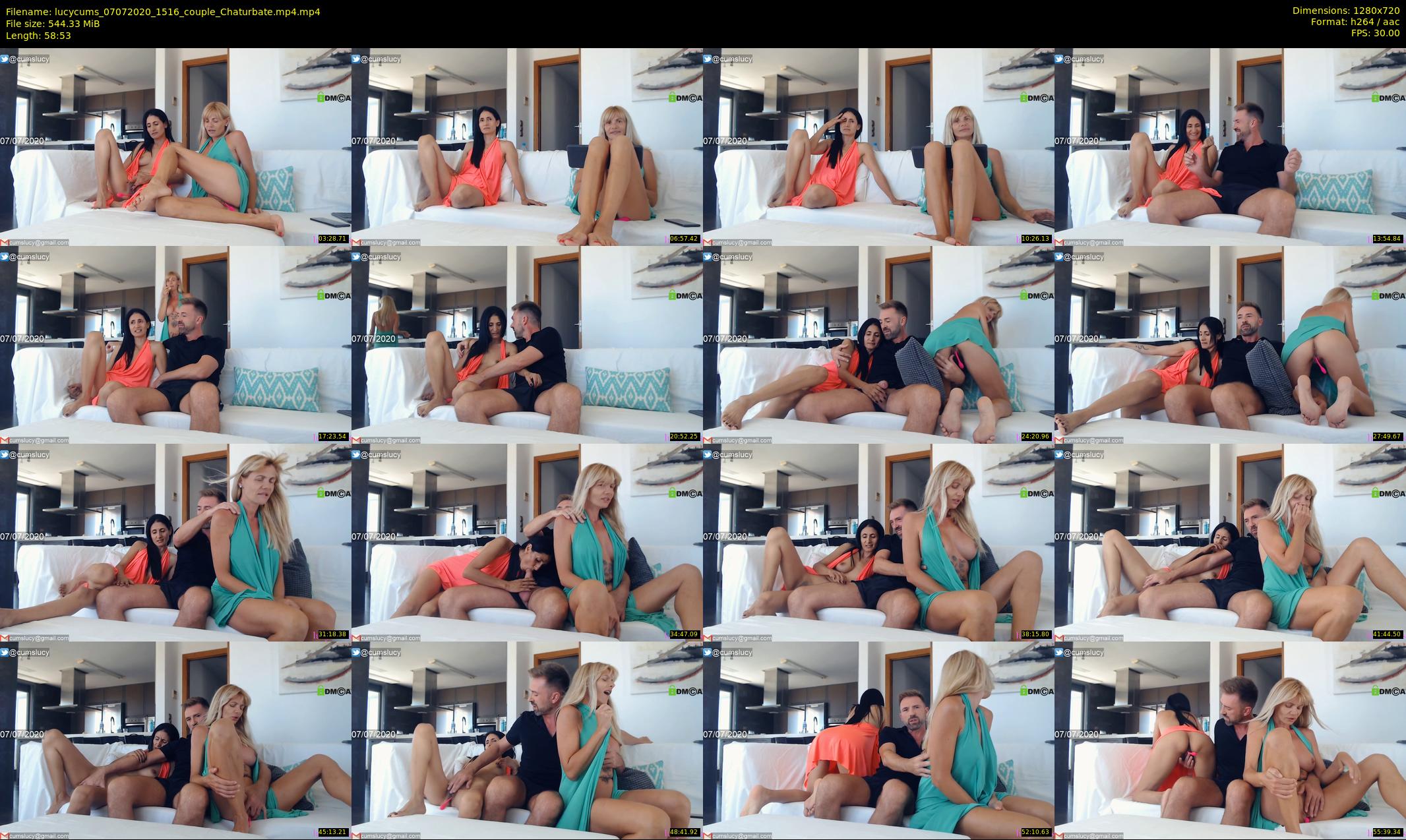 lucycums — 59 minute Chaturbate couple cam show recording, 720p, Jul 7, 2020