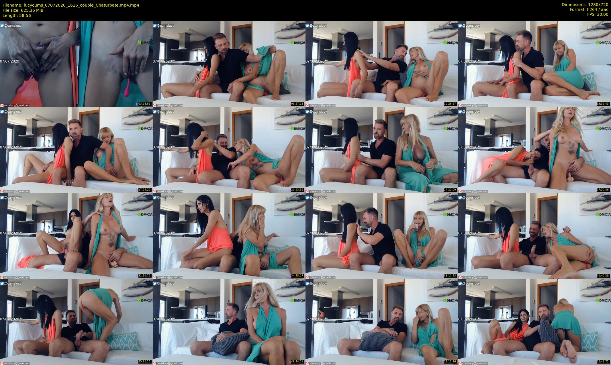 lucycums — 59 minute Chaturbate couple cam show recording, 720p, Jul 7, 2020
