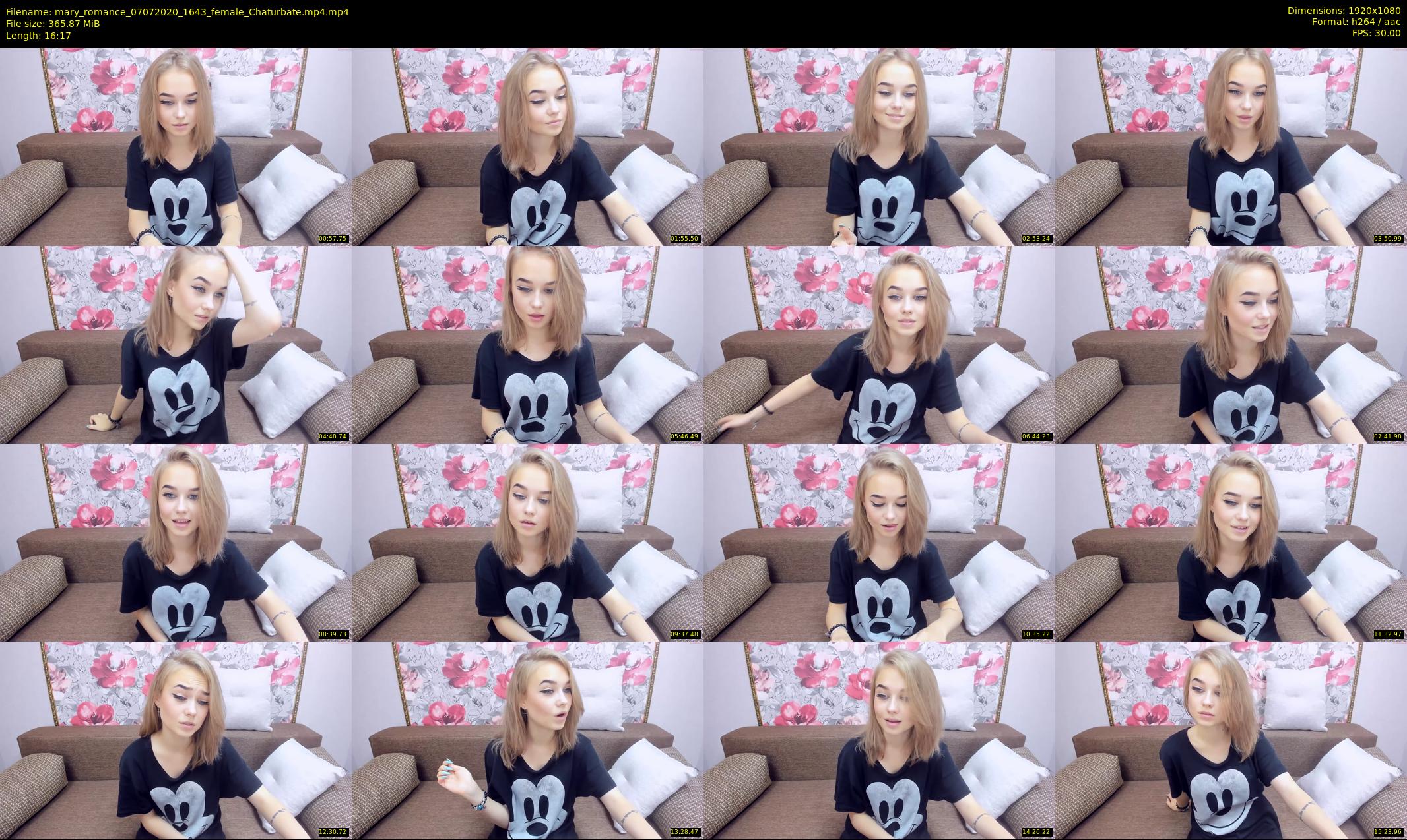 mary_romance — 17 minute Chaturbate female cam show recording, 1080p, Jul 7, 2020