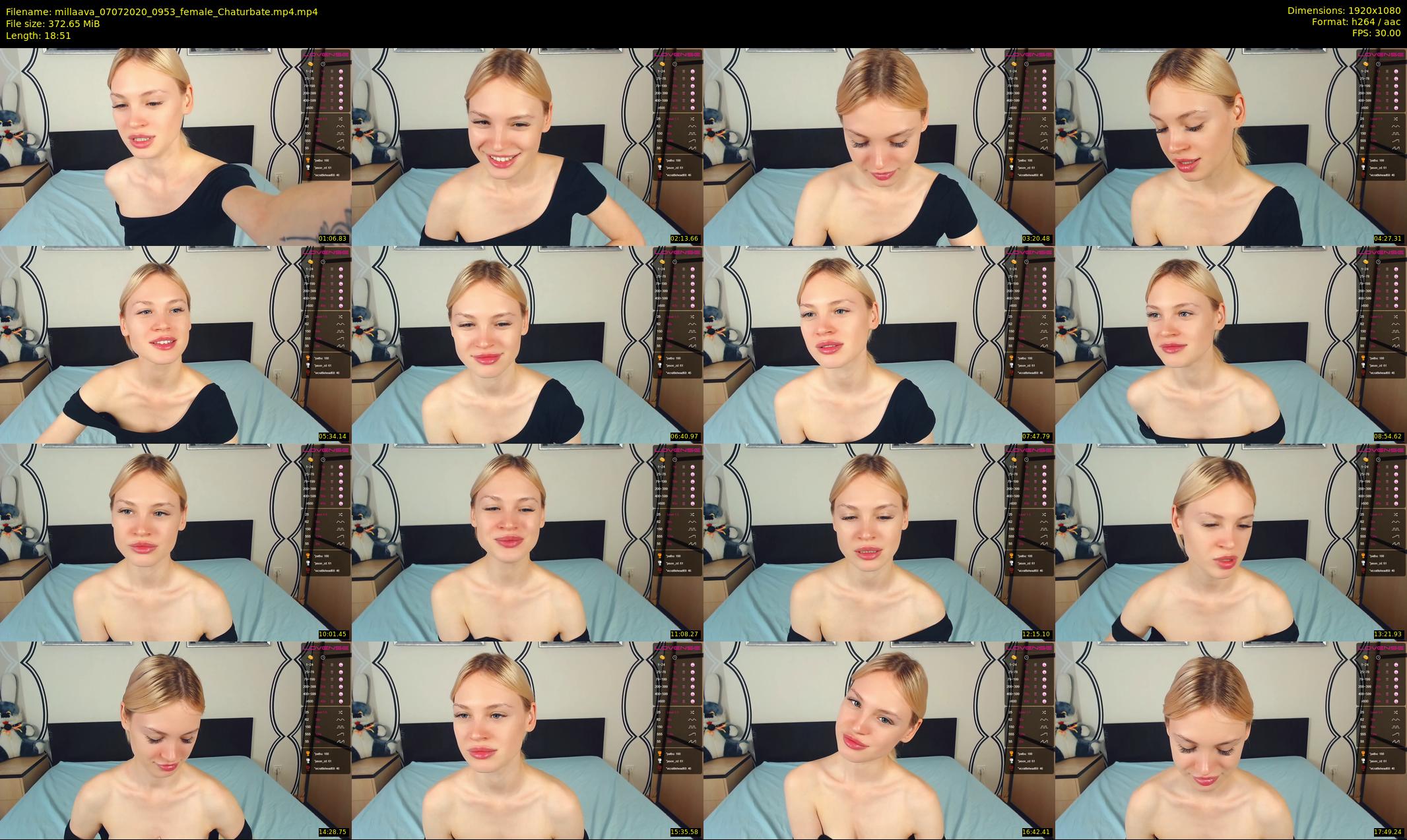 millaava — 19 minute Chaturbate female cam show recording, 1080p, Jul 7, 2020