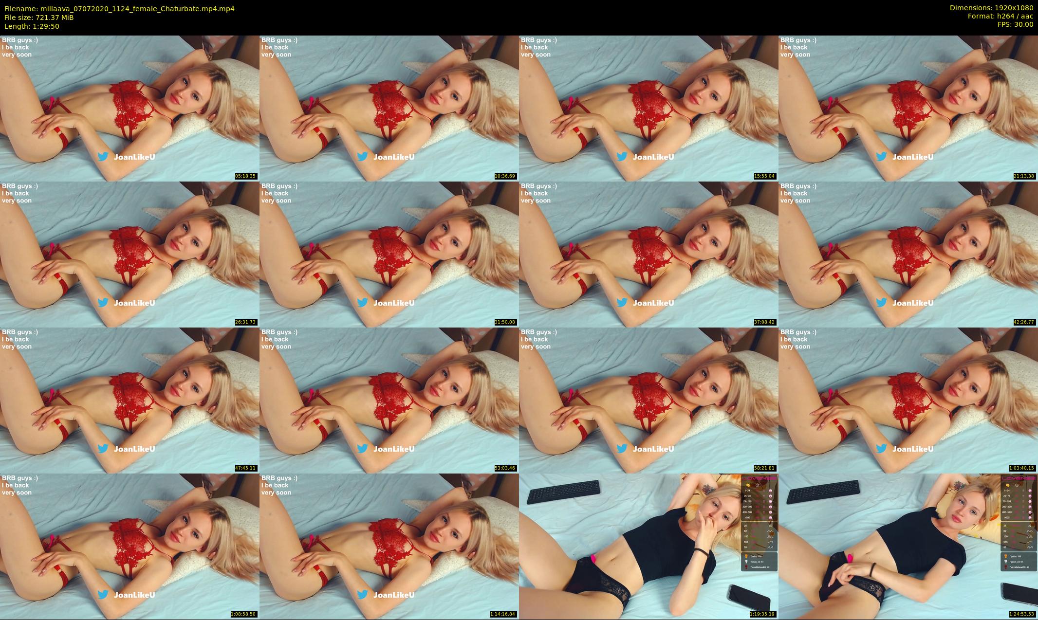 millaava — 90 minute Chaturbate female cam show recording, 1080p, Jul 7, 2020