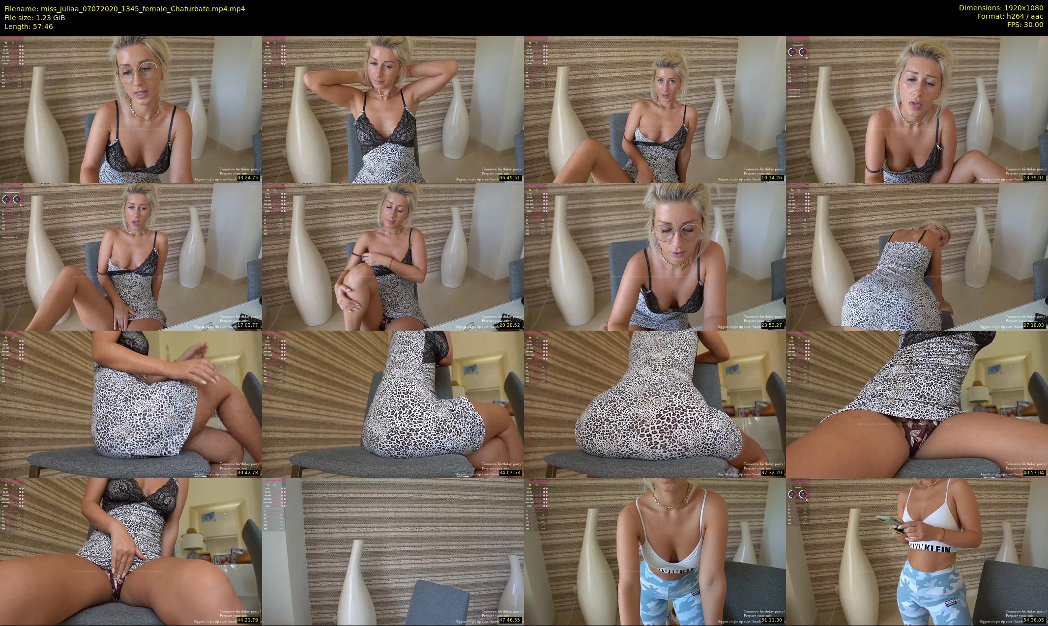 miss_juliaa — 58 minute Chaturbate female cam show recording, 1080p, Jul 7, 2020