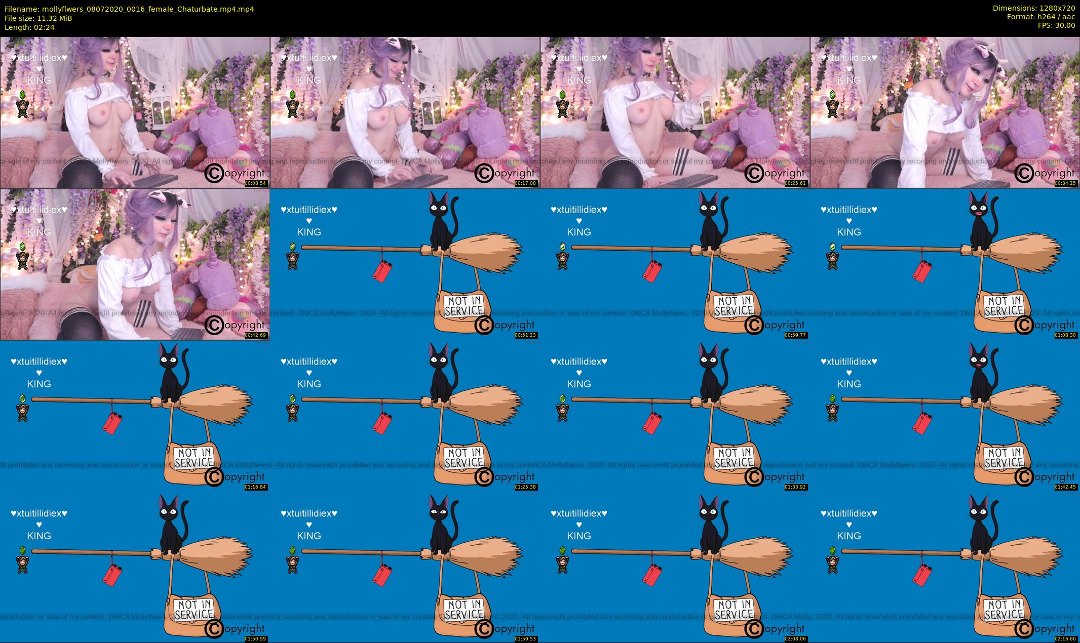 mollyflwers — 3 minute Chaturbate female cam show recording, 720p, Jul 8, 2020