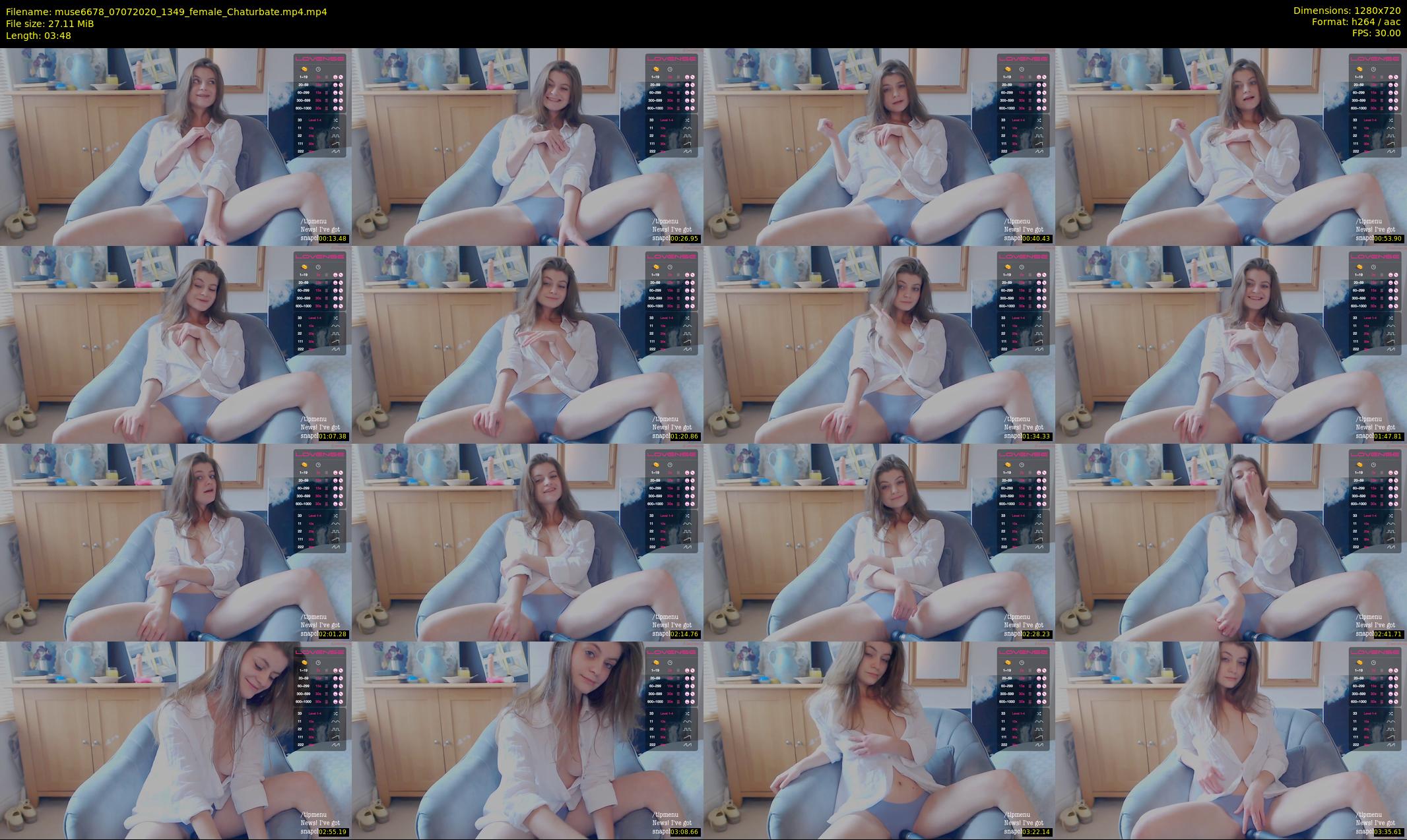 muse6678 — 4 minute Chaturbate female cam show recording, 720p, Jul 7, 2020