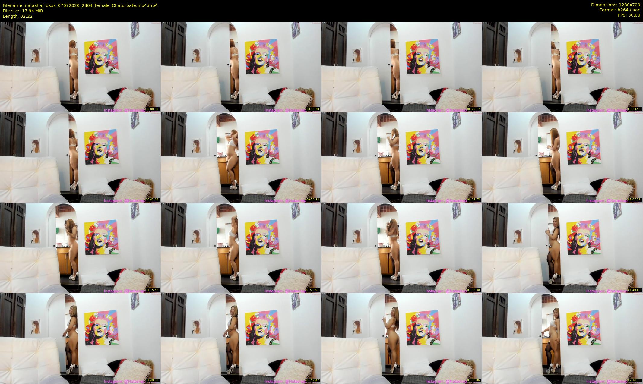 natasha_foxxx — 3 minute Chaturbate female cam show recording, 720p, Jul 7, 2020