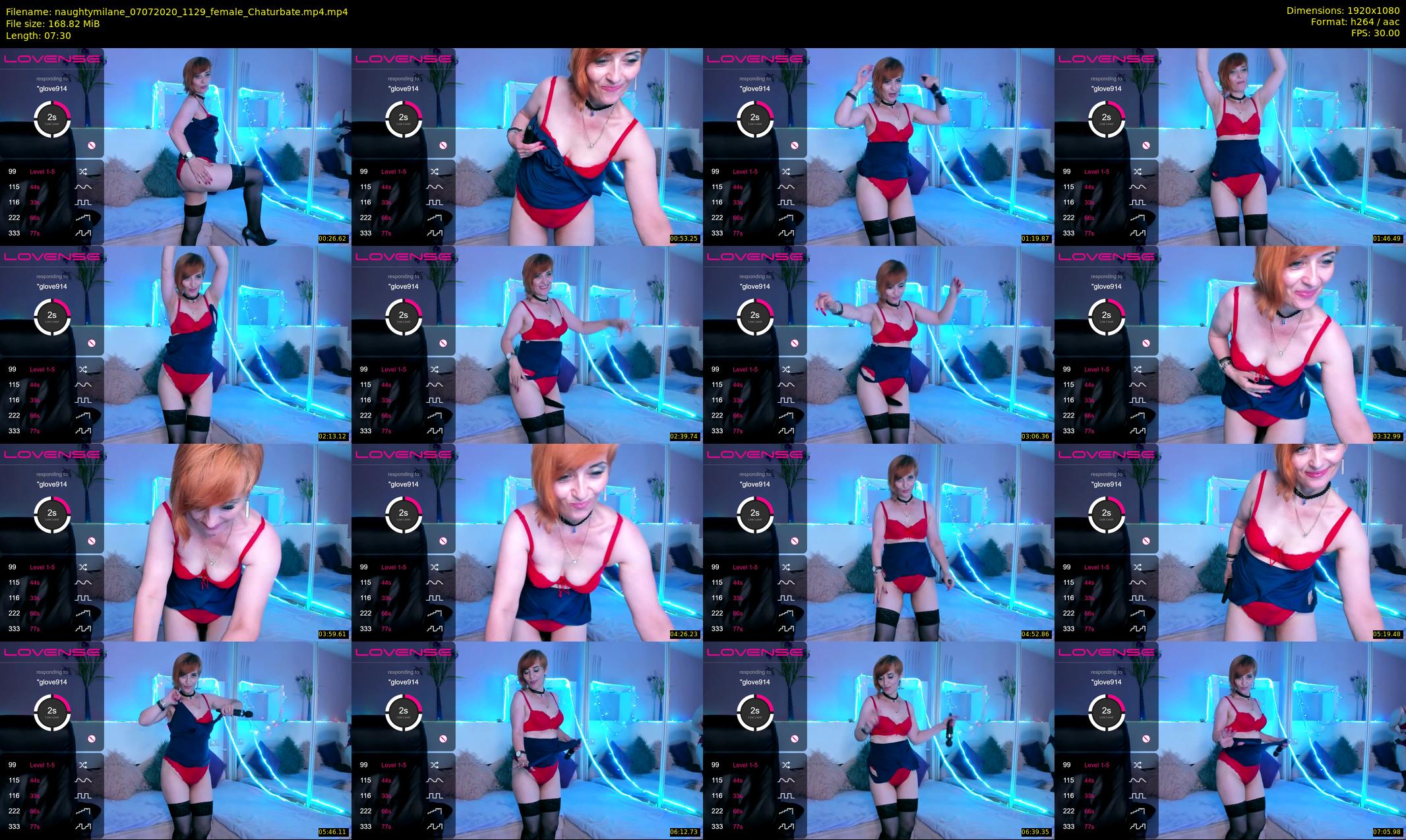 naughtymilane — 8 minute Chaturbate female cam show recording, 1080p, Jul 7, 2020
