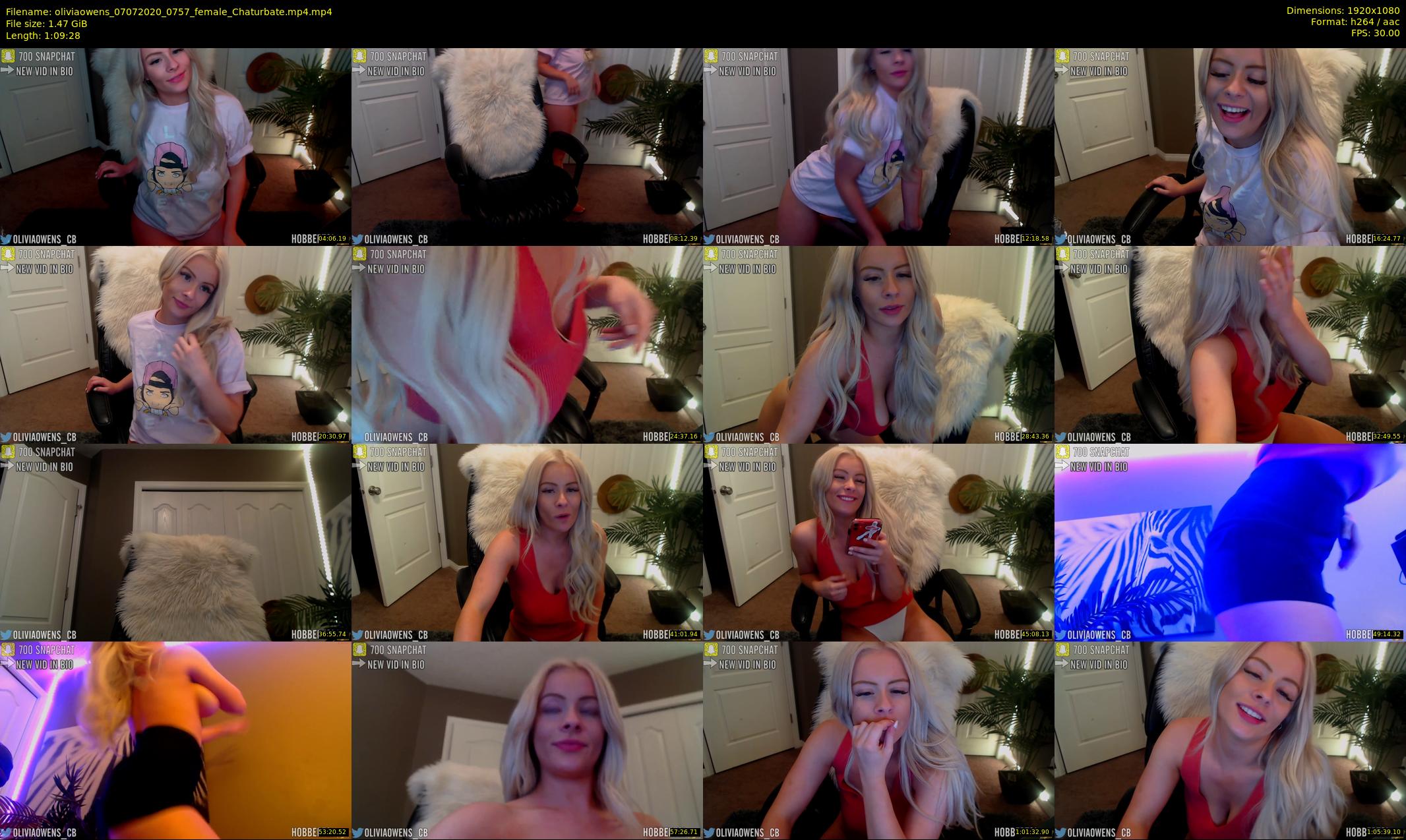 oliviaowens — 70 minute Chaturbate female cam show recording, 1080p, Jul 7, 2020