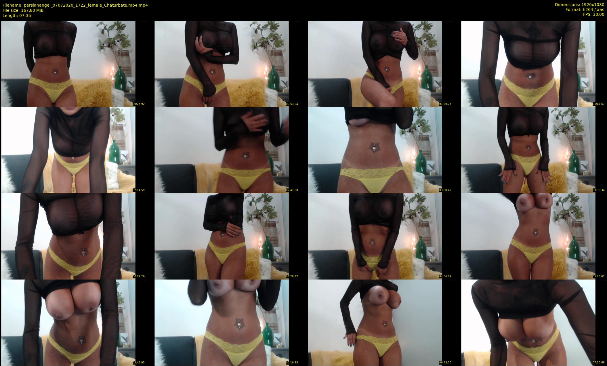 persianangel — 8 minute Chaturbate female cam show recording, 1080p, Jul 7, 2020