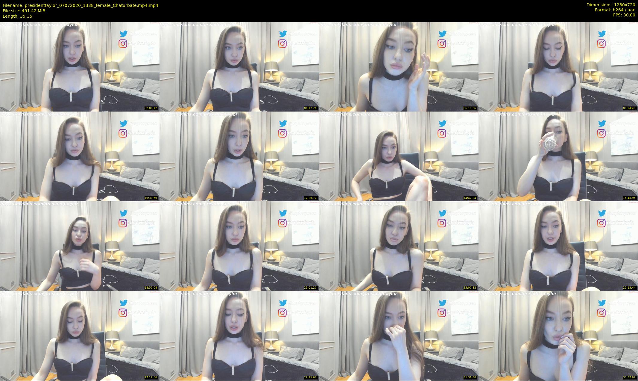 presidenttaylor — 36 minute Chaturbate female cam show recording, 720p, Jul 7, 2020