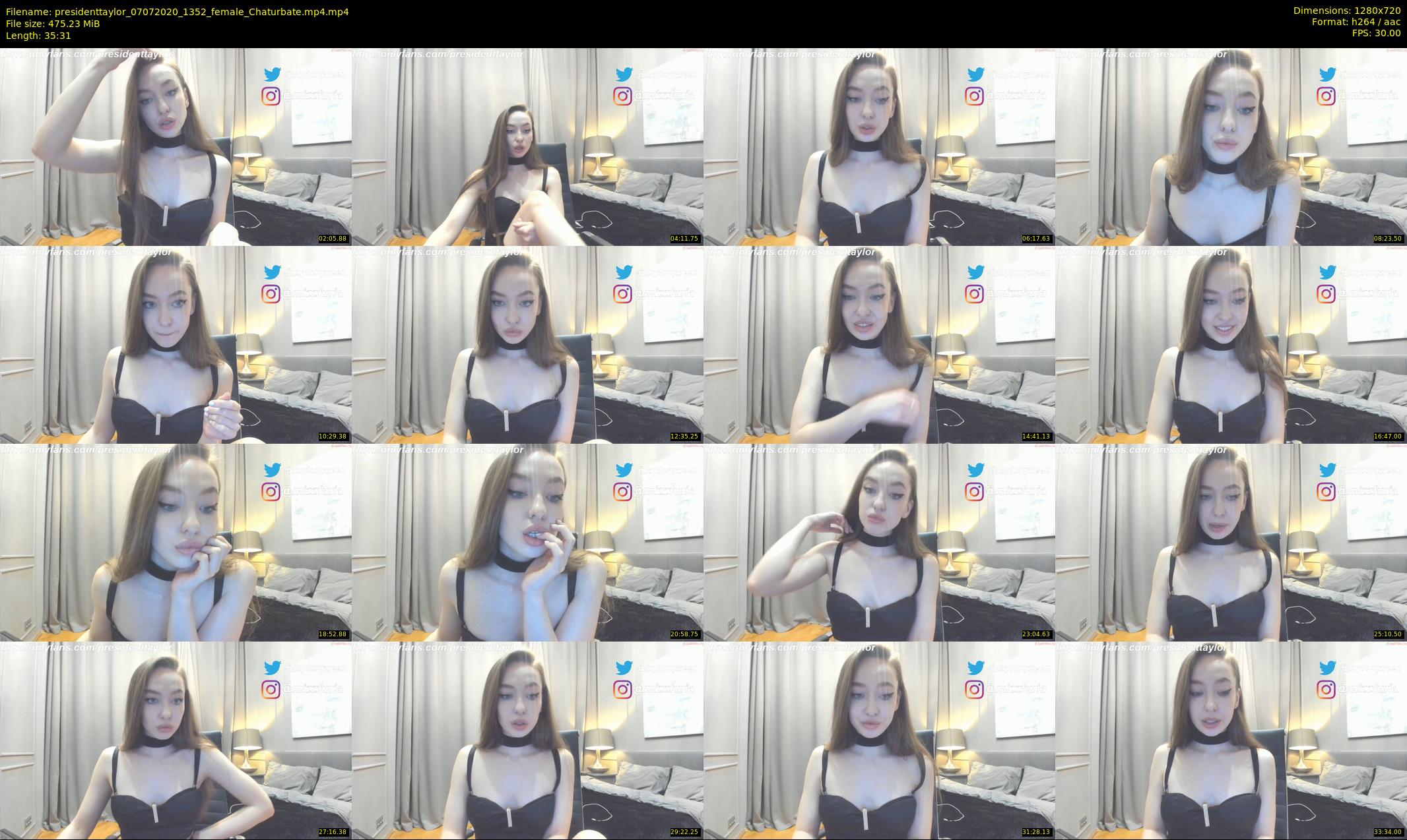 presidenttaylor — 36 minute Chaturbate female cam show recording, 720p, Jul 7, 2020