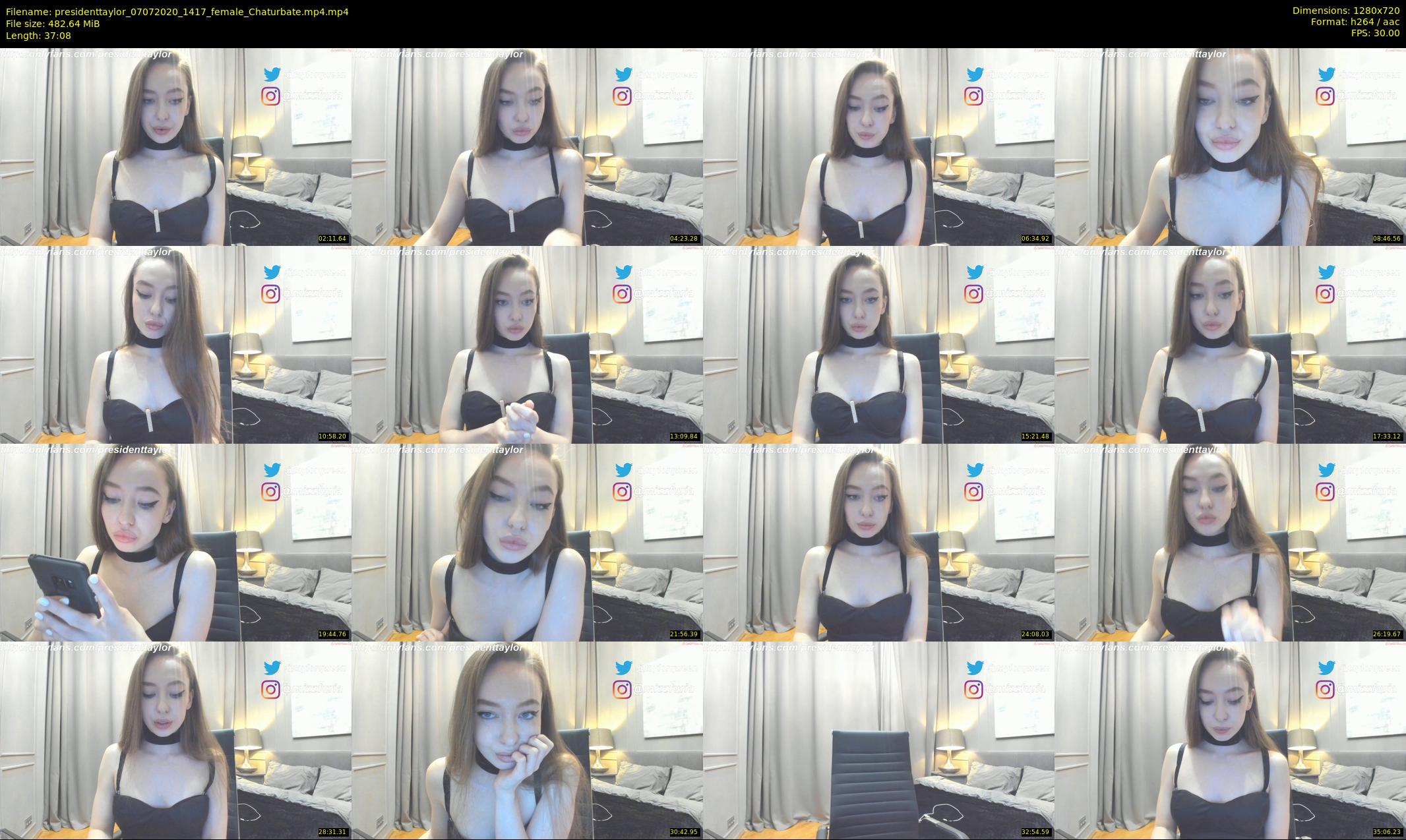 presidenttaylor — 38 minute Chaturbate female cam show recording, 720p, Jul 7, 2020