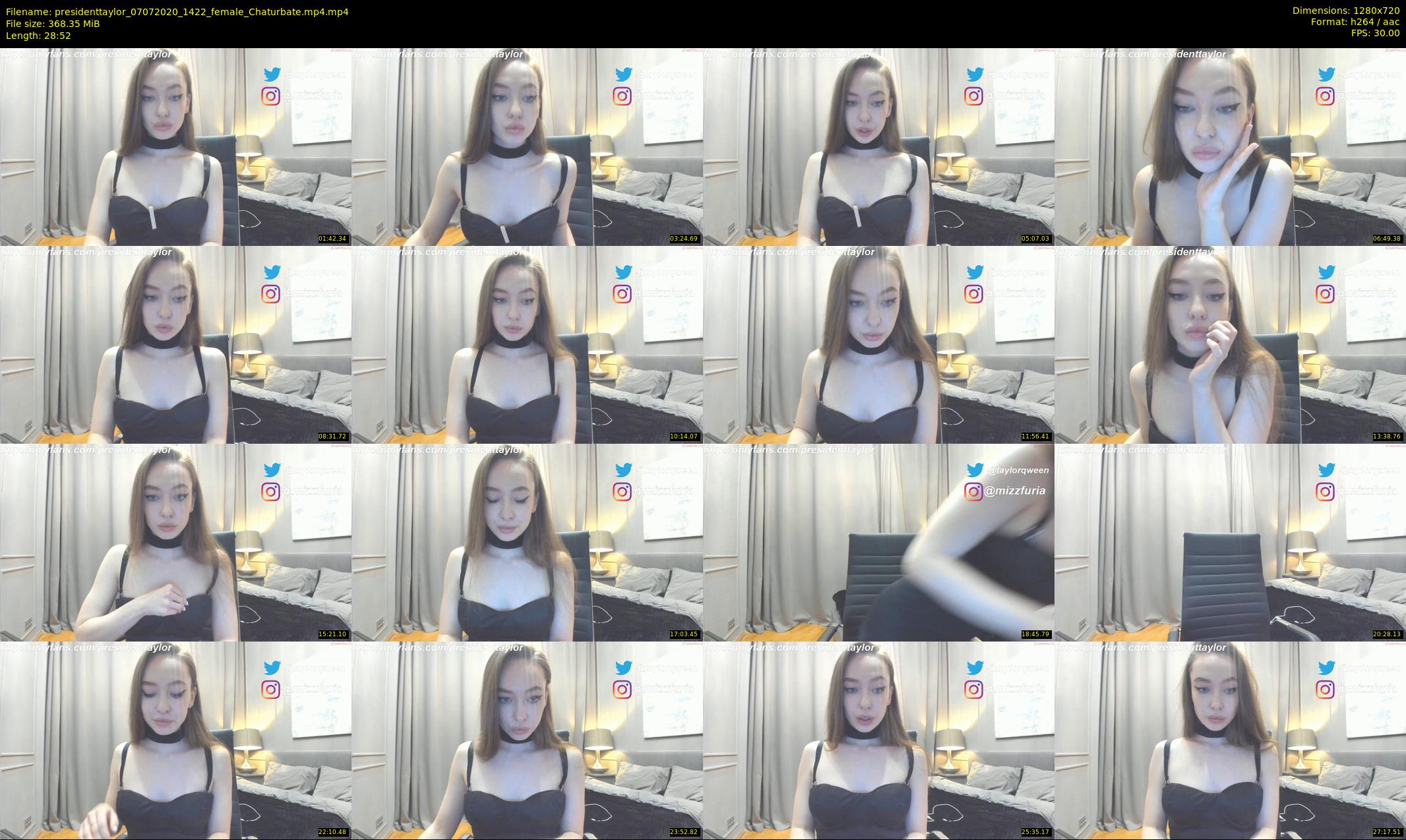 presidenttaylor — 29 minute Chaturbate female cam show recording, 720p, Jul 7, 2020