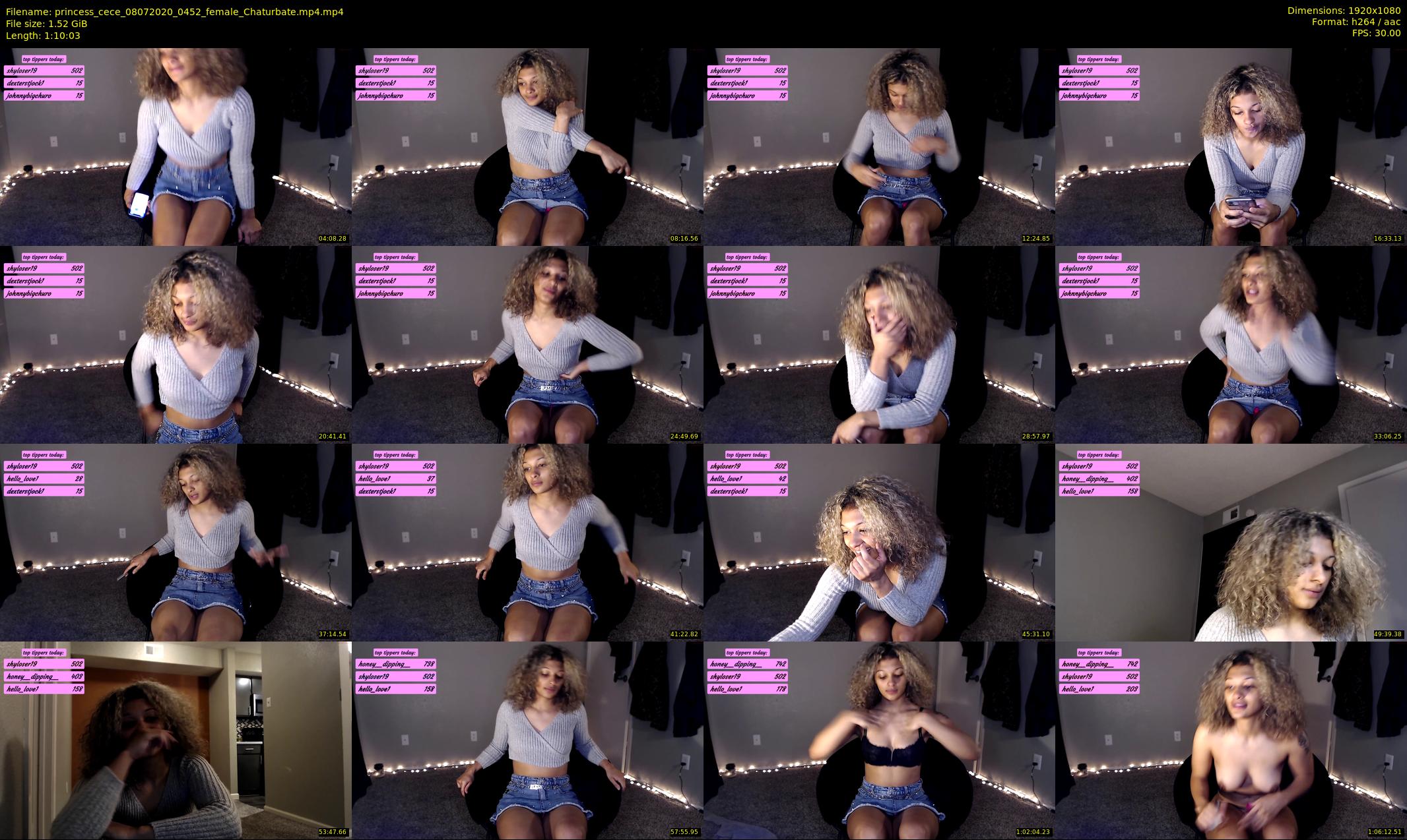 princess_cece — 71 minute Chaturbate female cam show recording, 1080p, Jul 8, 2020