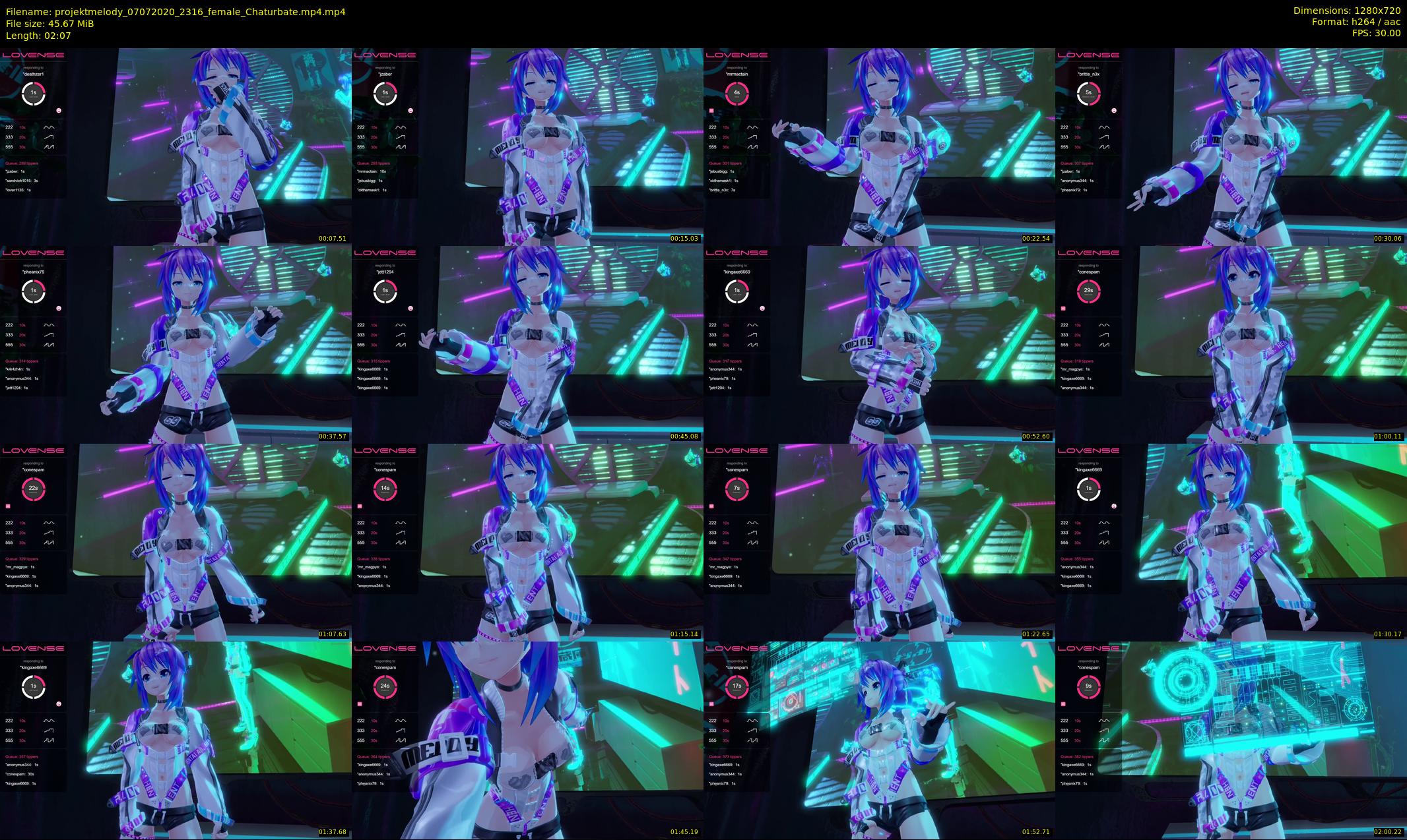 projektmelody — 3 minute Chaturbate female cam show recording, 720p, Jul 7, 2020
