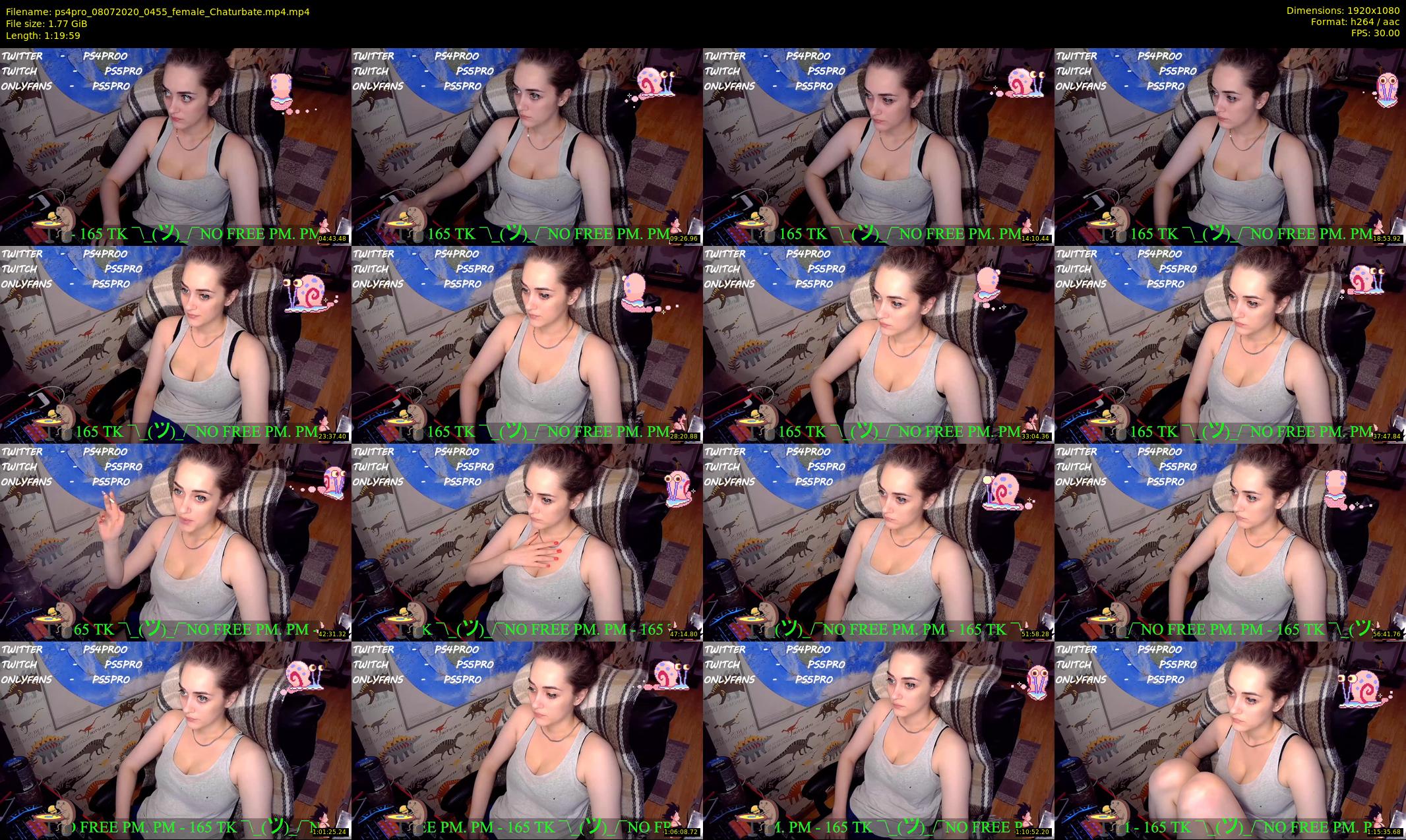 ps4pro — 80 minute Chaturbate female cam show recording, 1080p, Jul 8, 2020