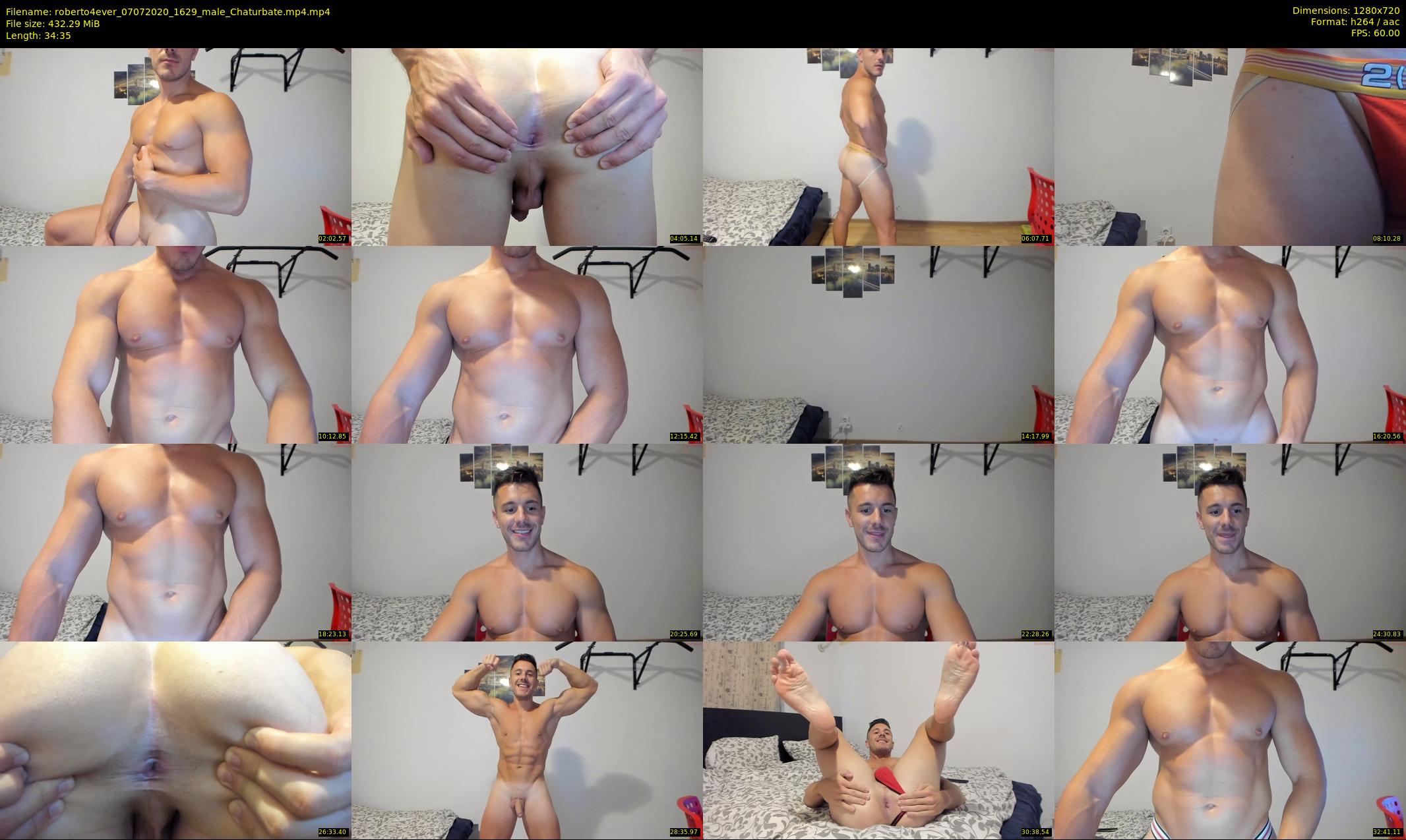 roberto4ever — 35 minute Chaturbate male cam show recording, 720p, Jul 7, 2020