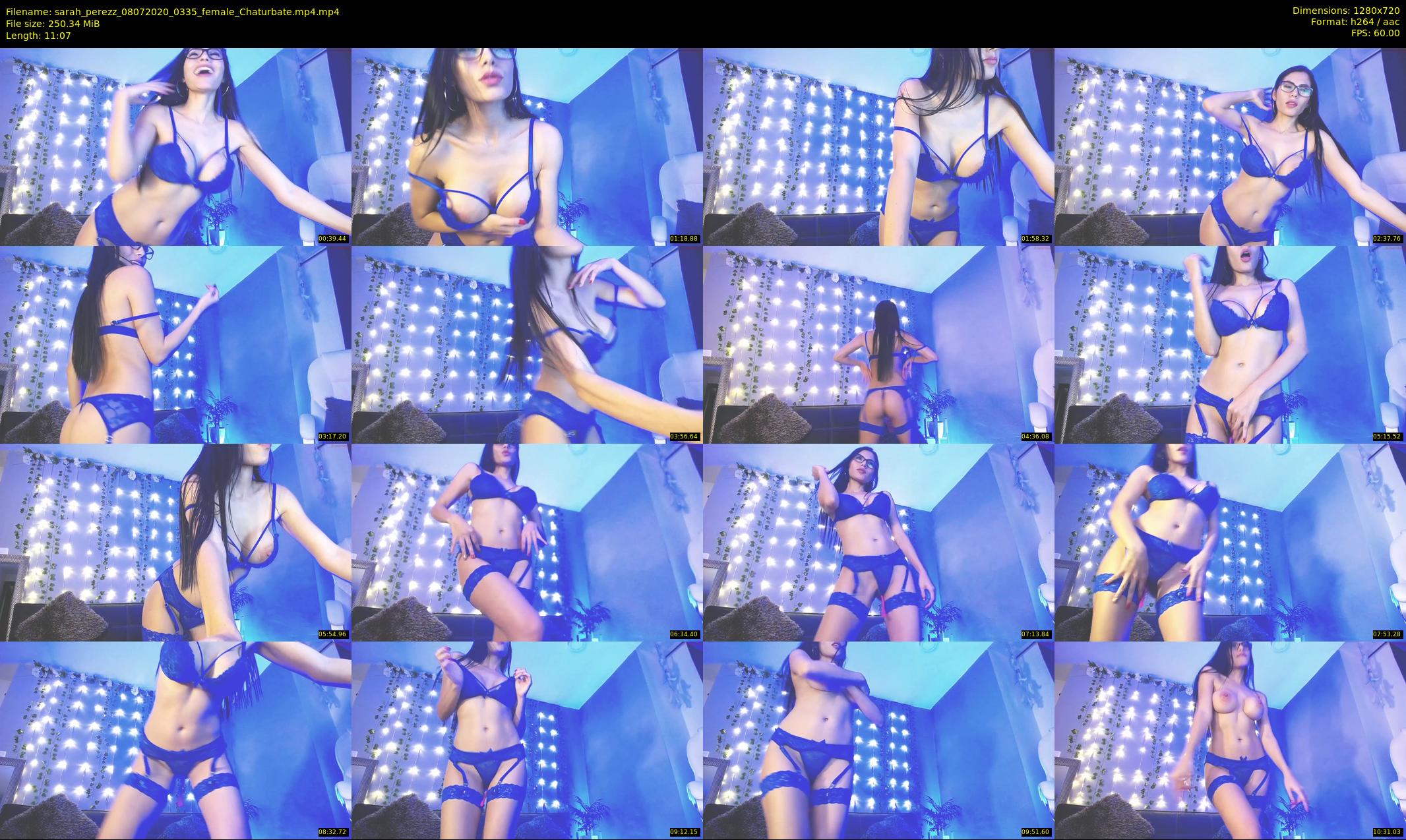 sarah_perezz — 12 minute Chaturbate female cam show recording, 720p, Jul 8, 2020