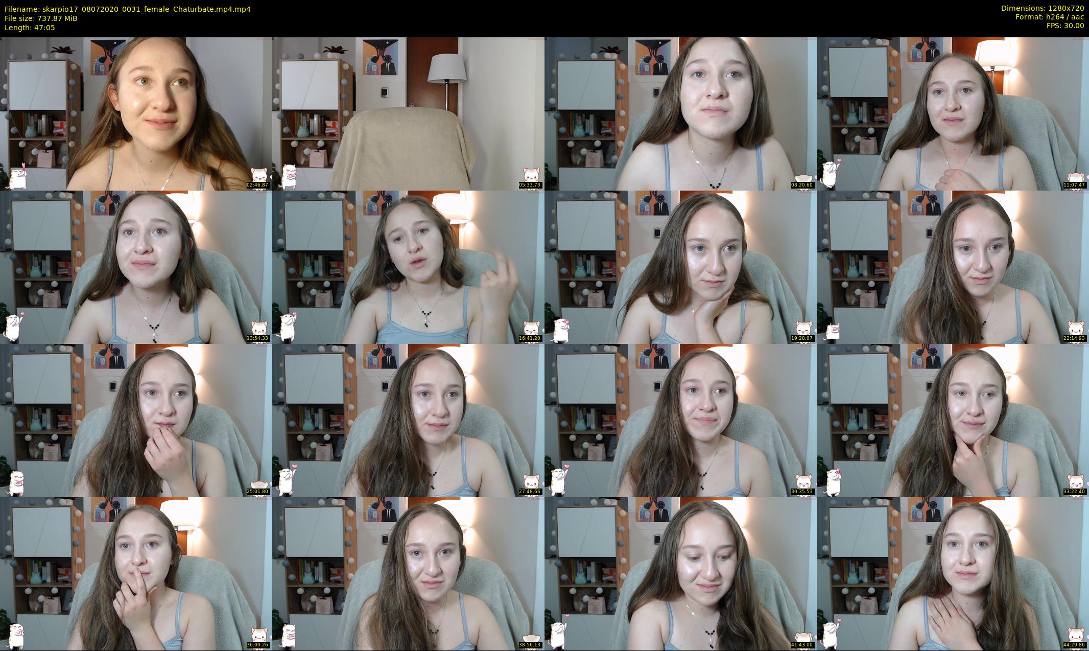 skarpio17 — 48 minute Chaturbate female cam show recording, 720p, Jul 8, 2020