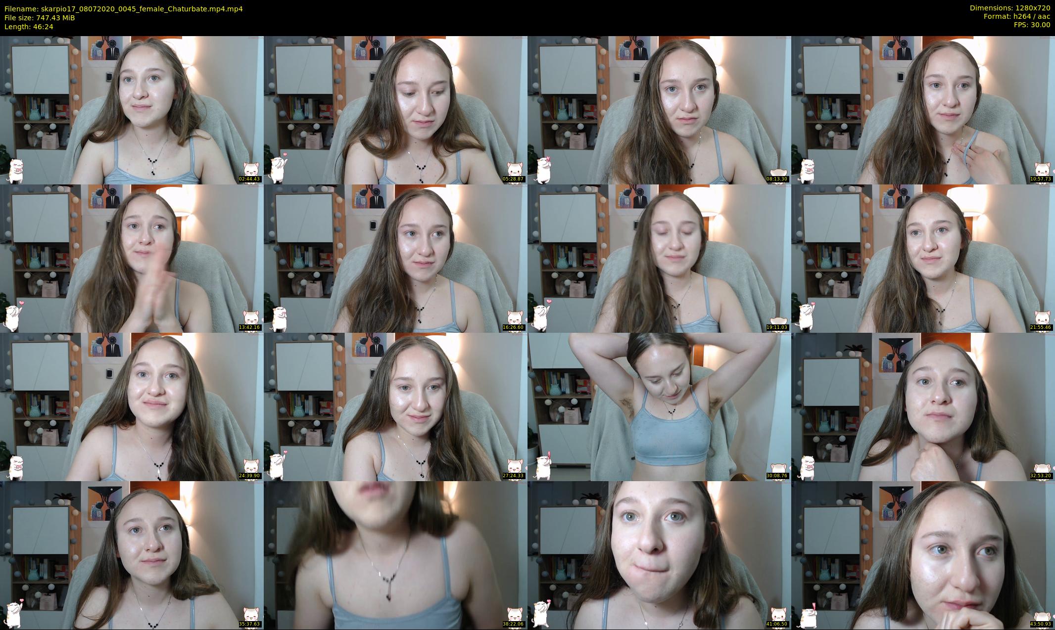skarpio17 — 47 minute Chaturbate female cam show recording, 720p, Jul 8, 2020