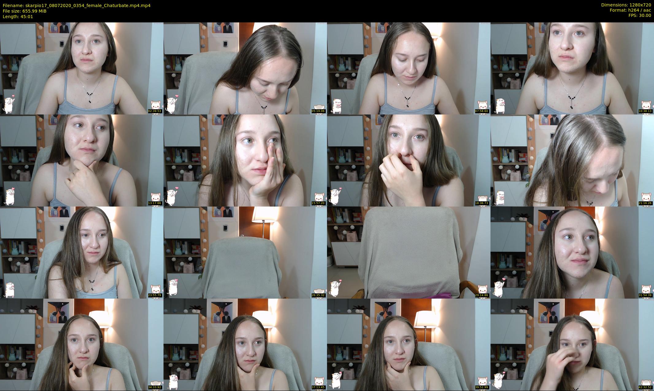 skarpio17 — 46 minute Chaturbate female cam show recording, 720p, Jul 8, 2020