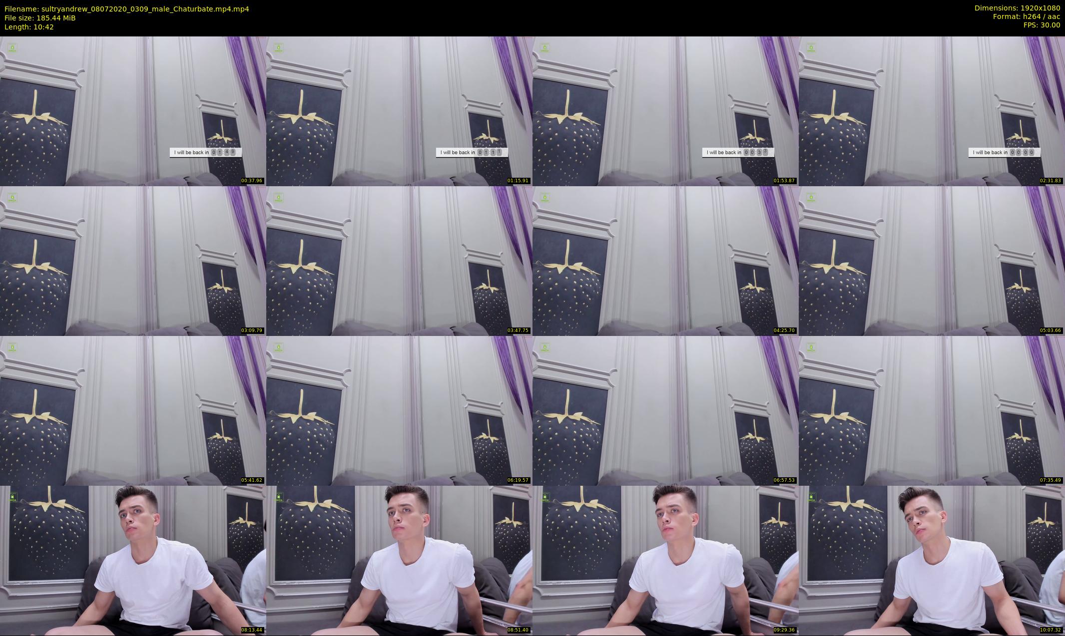 sultryandrew — 11 minute Chaturbate male cam show recording, 1080p, Jul 8, 2020