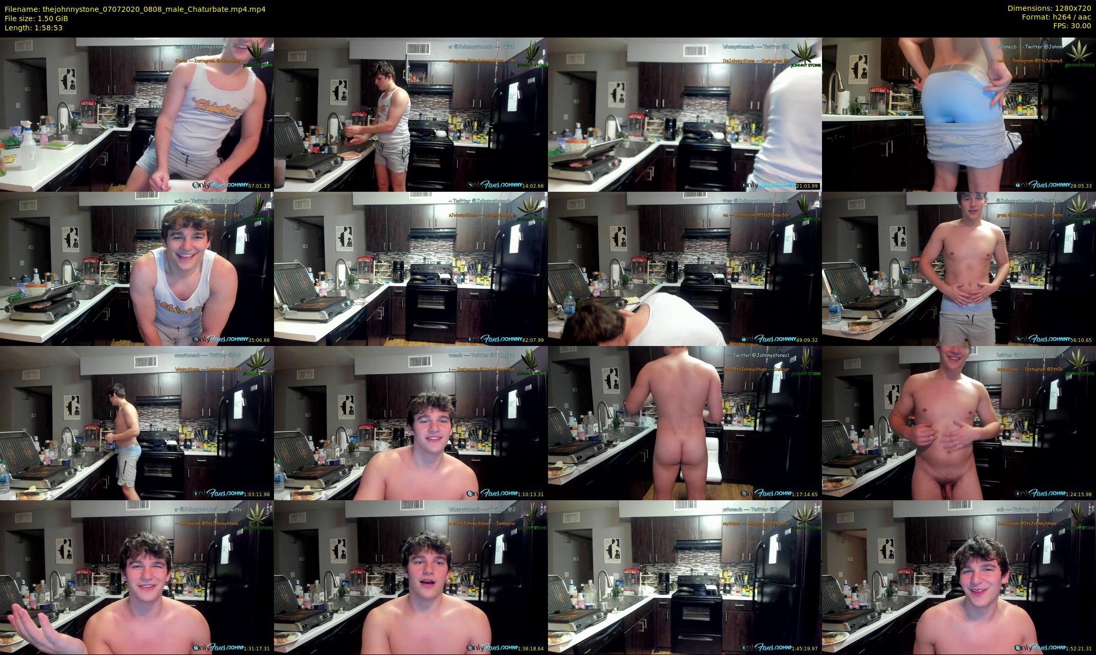 thejohnnystone — 119 minute Chaturbate male cam show recording, 720p, Jul 7, 2020
