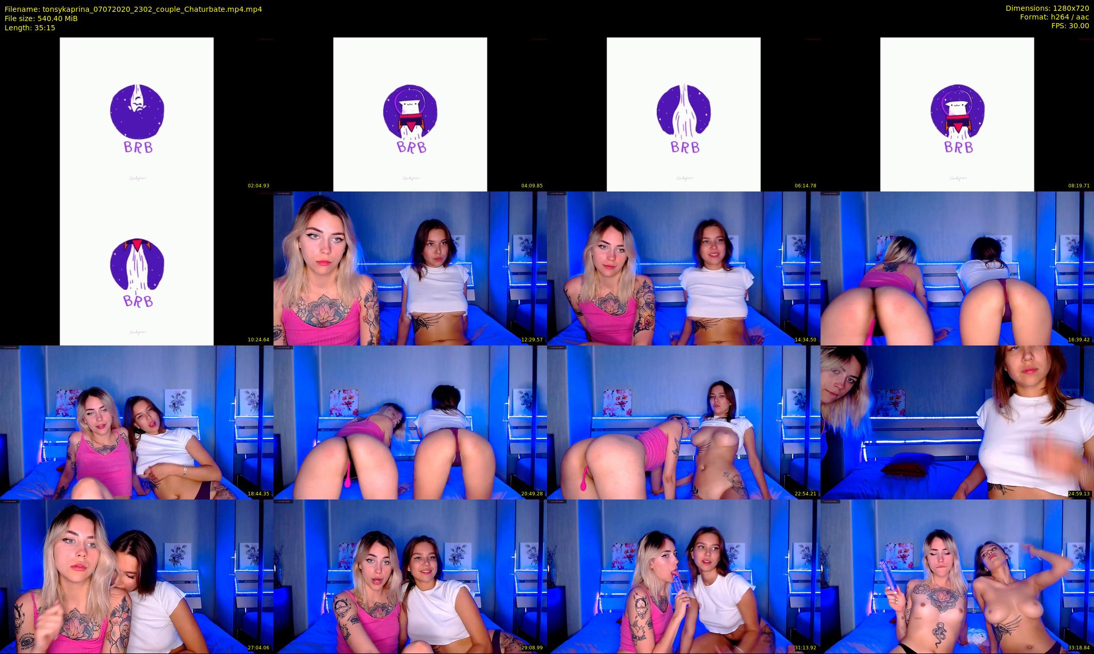 tonsykaprina — 36 minute Chaturbate couple cam show recording, 720p, Jul 7, 2020