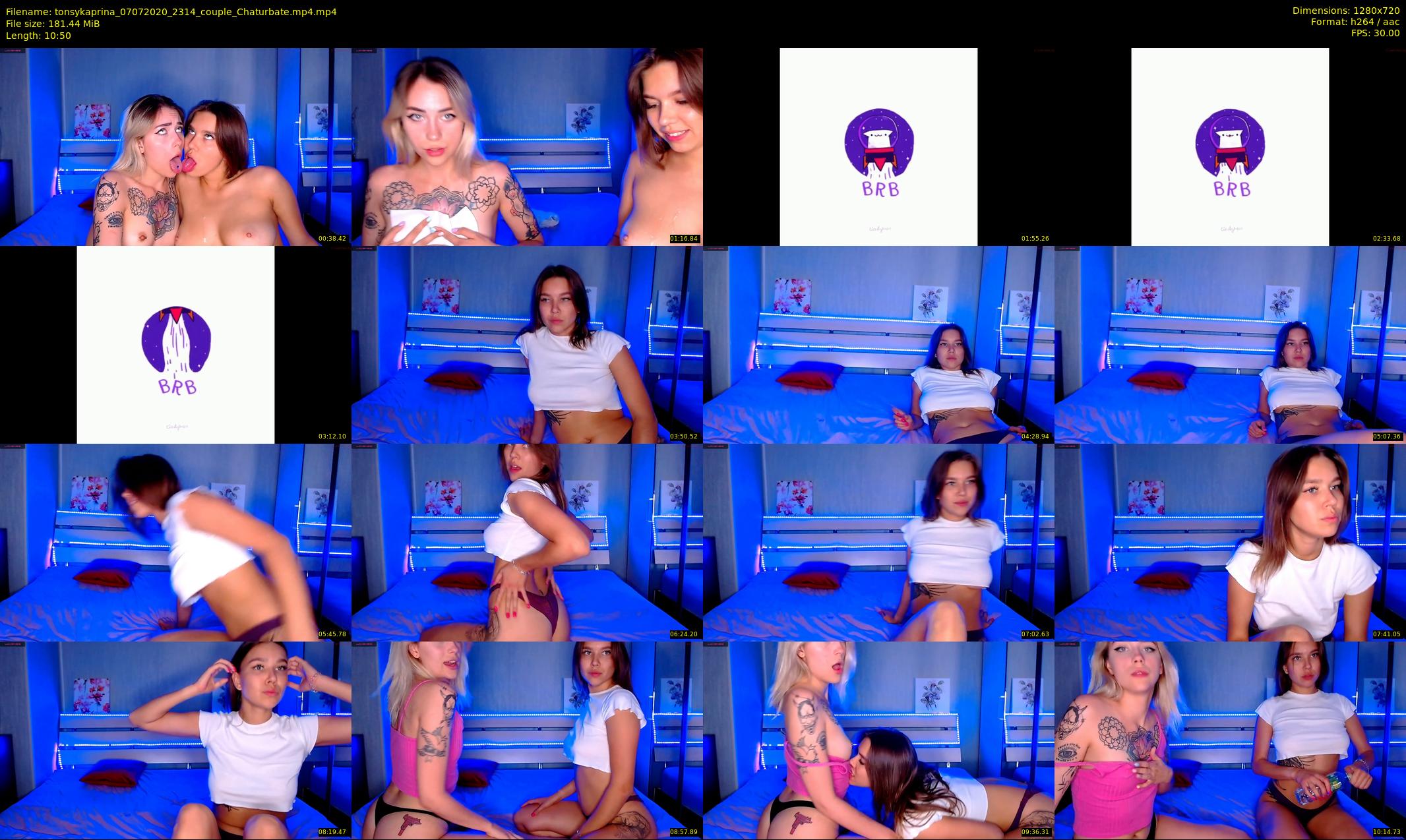tonsykaprina — 11 minute Chaturbate couple cam show recording, 720p, Jul 7, 2020