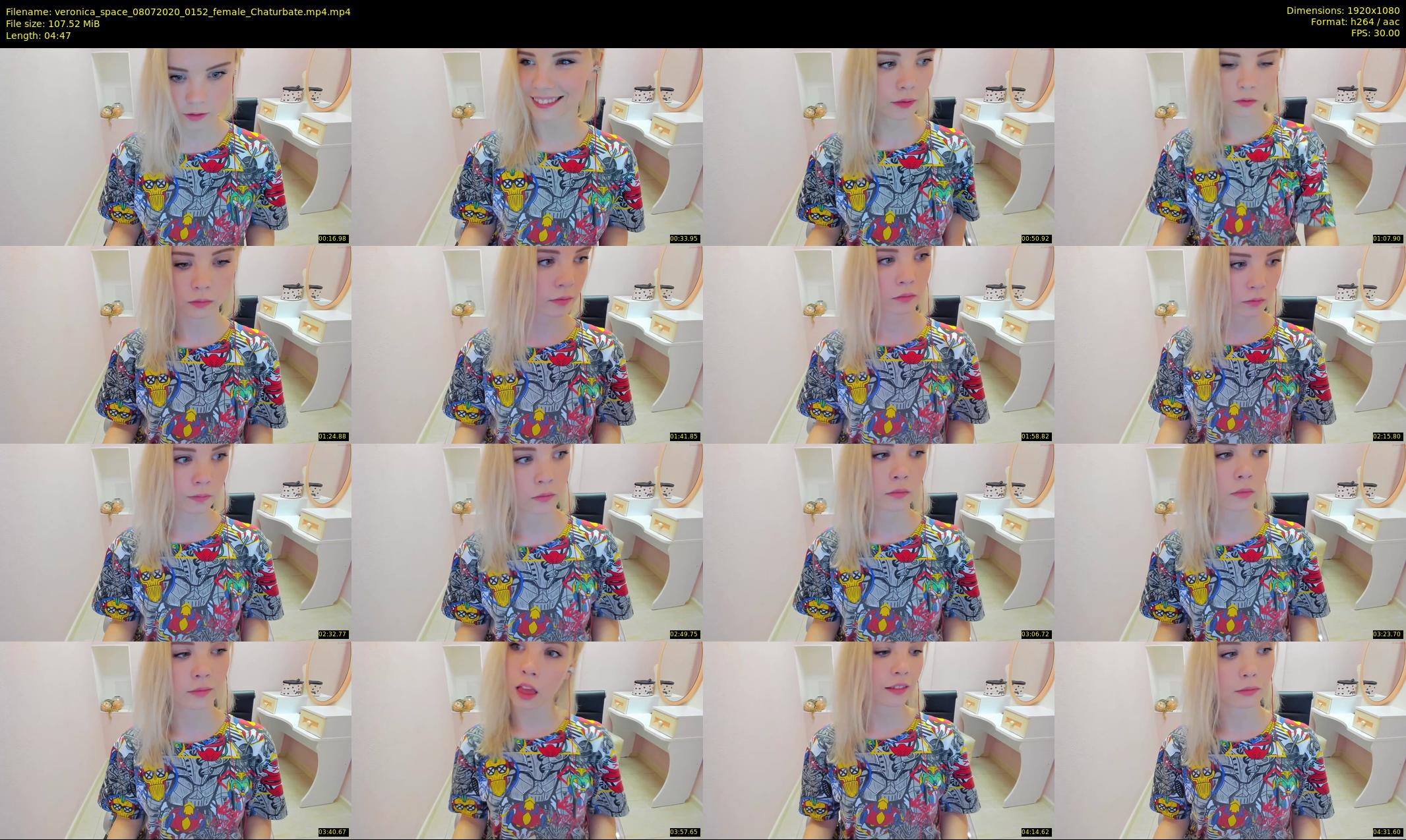 veronica_space — 5 minute Chaturbate female cam show recording, 1080p, Jul 8, 2020