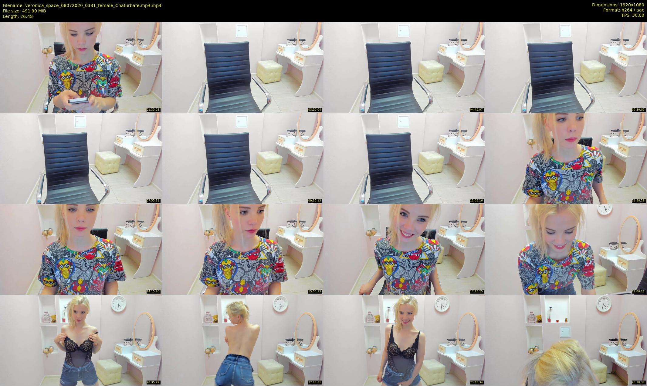 veronica_space — 27 minute Chaturbate female cam show recording, 1080p, Jul 8, 2020