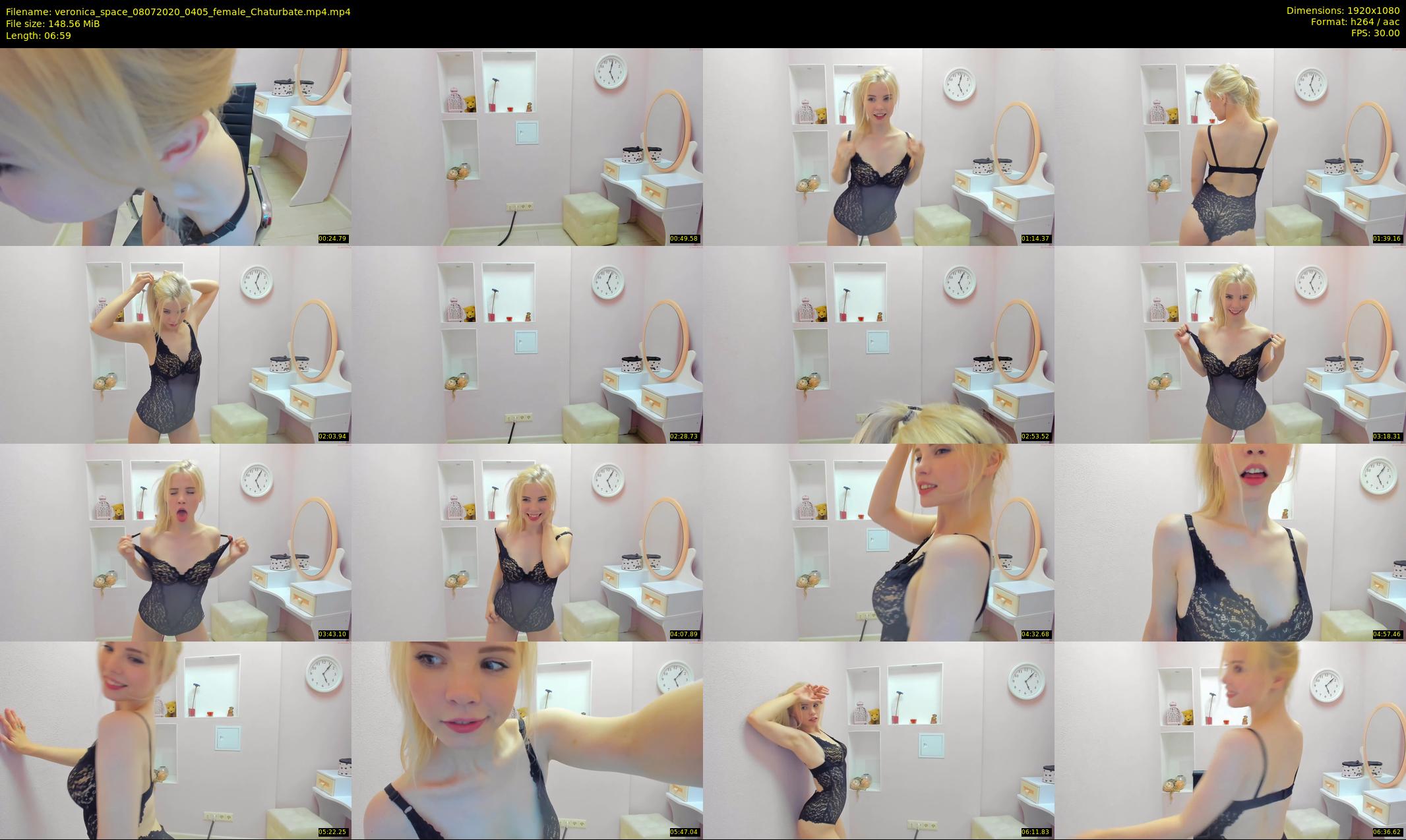 veronica_space — 7 minute Chaturbate female cam show recording, 1080p, Jul 8, 2020