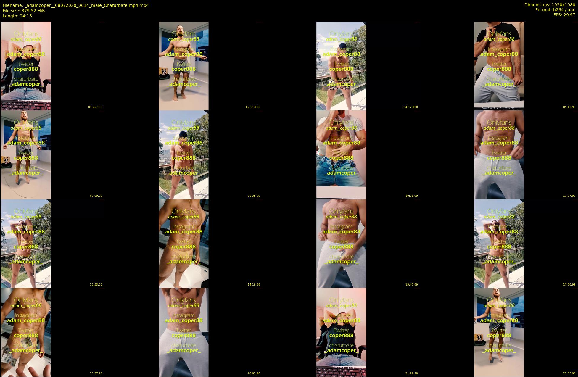 _adamcoper_ — 25 minute Chaturbate male cam show recording, 1080p, Jul 8, 2020