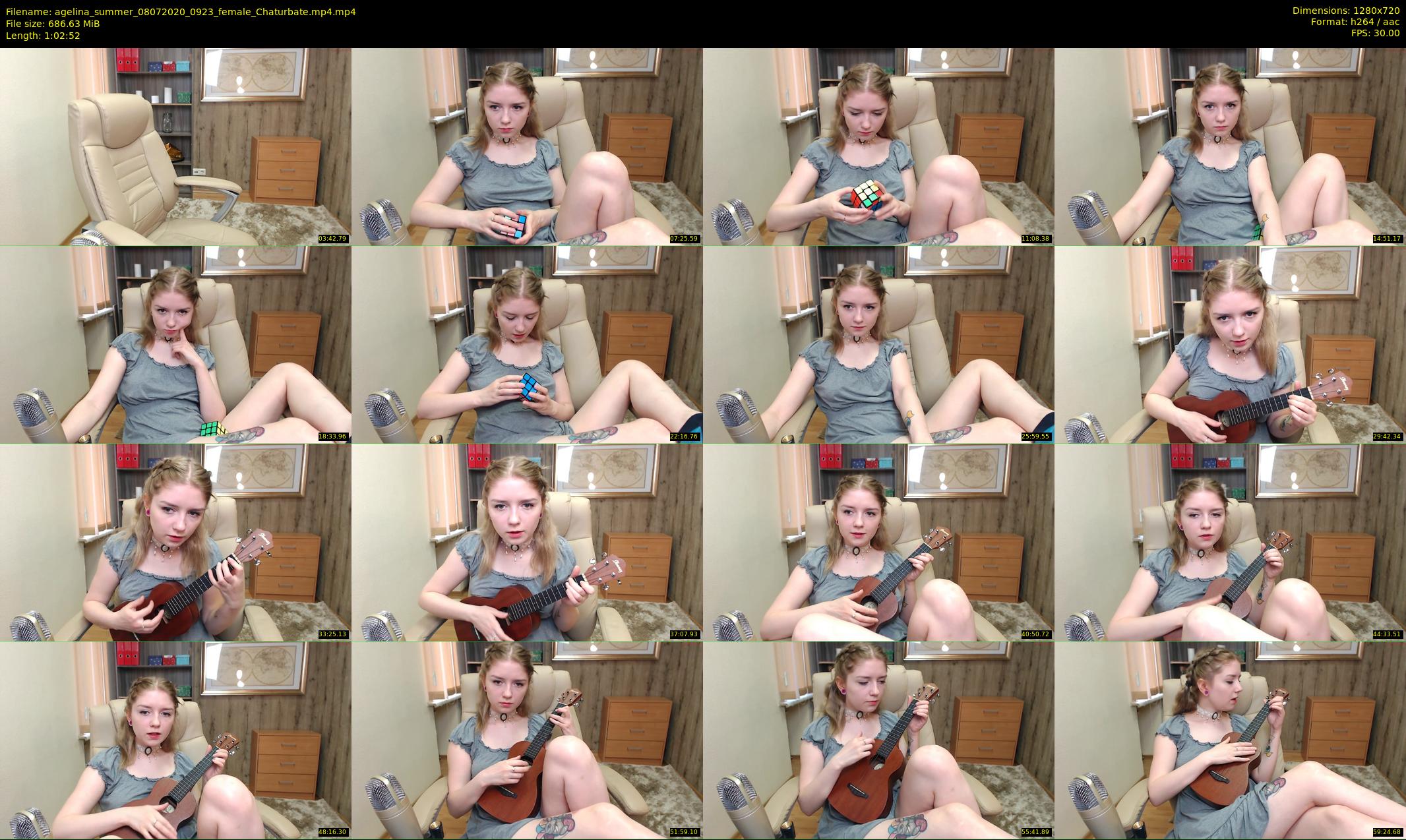 agelina_summer — 63 minute Chaturbate female cam show recording, 720p, Jul 8, 2020