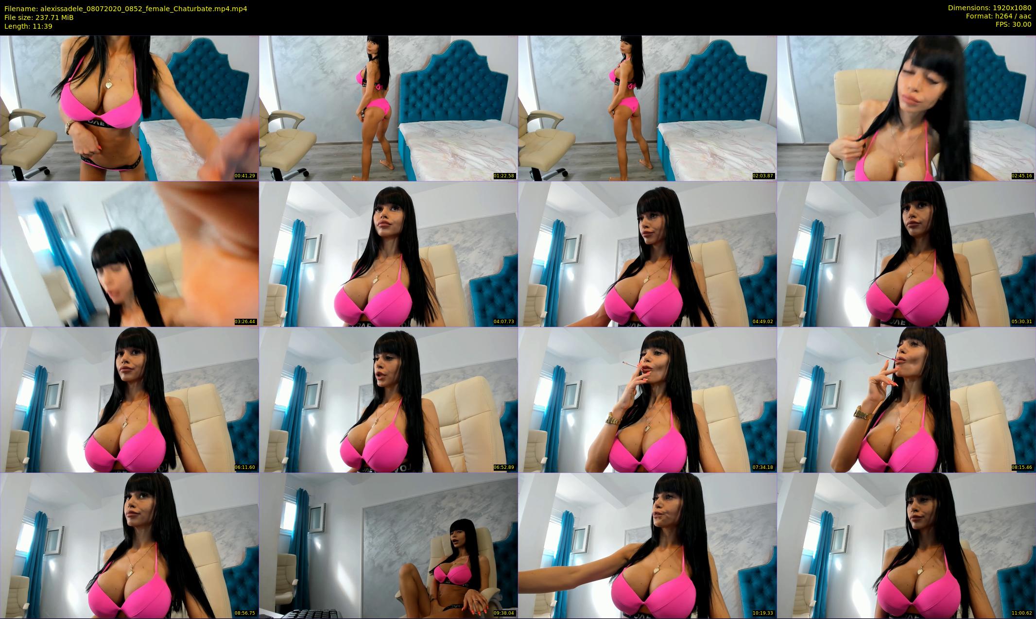alexissadele — 12 minute Chaturbate female cam show recording, 1080p, Jul 8, 2020