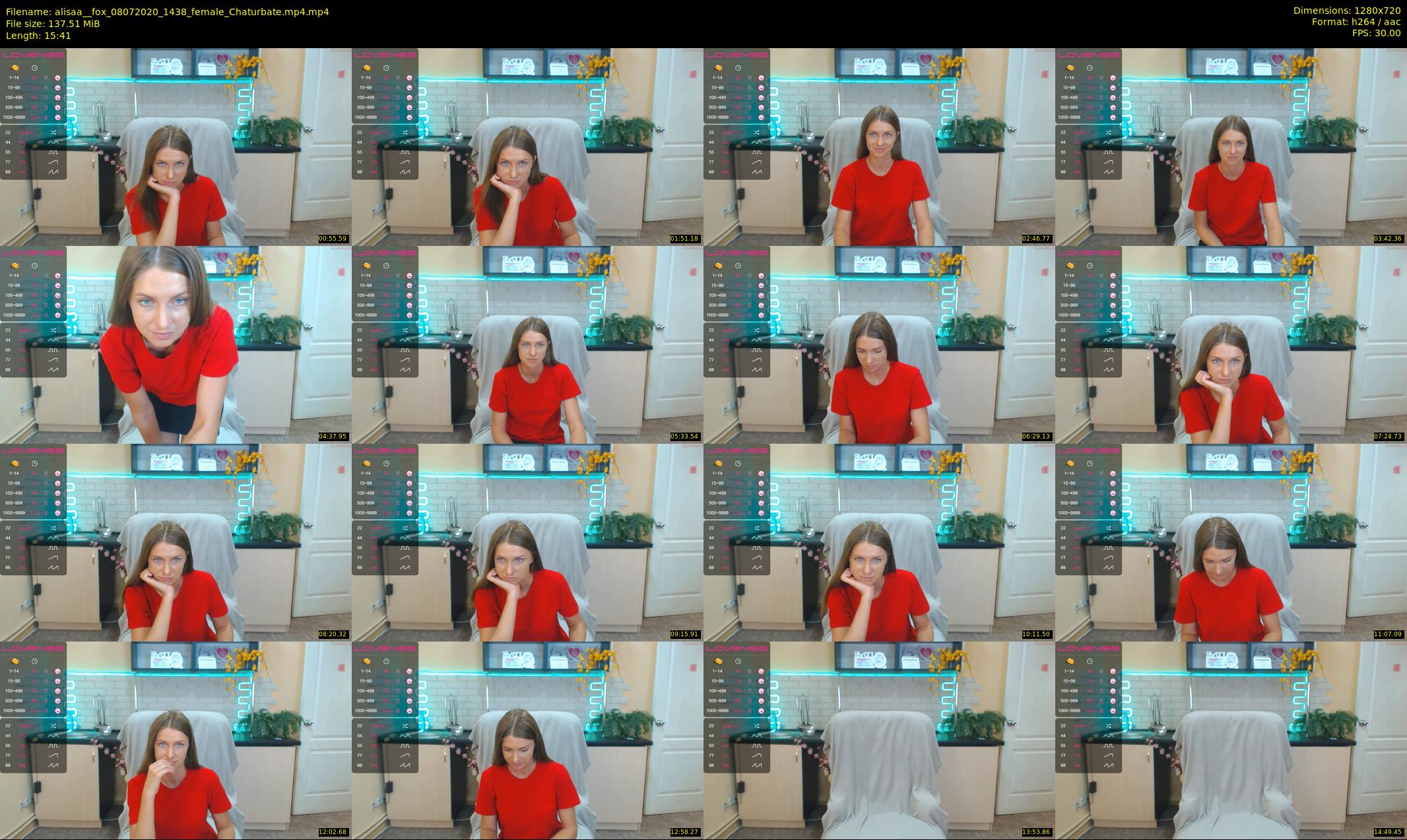 alisaa__fox — 16 minute Chaturbate female cam show recording, 720p, Jul 8, 2020