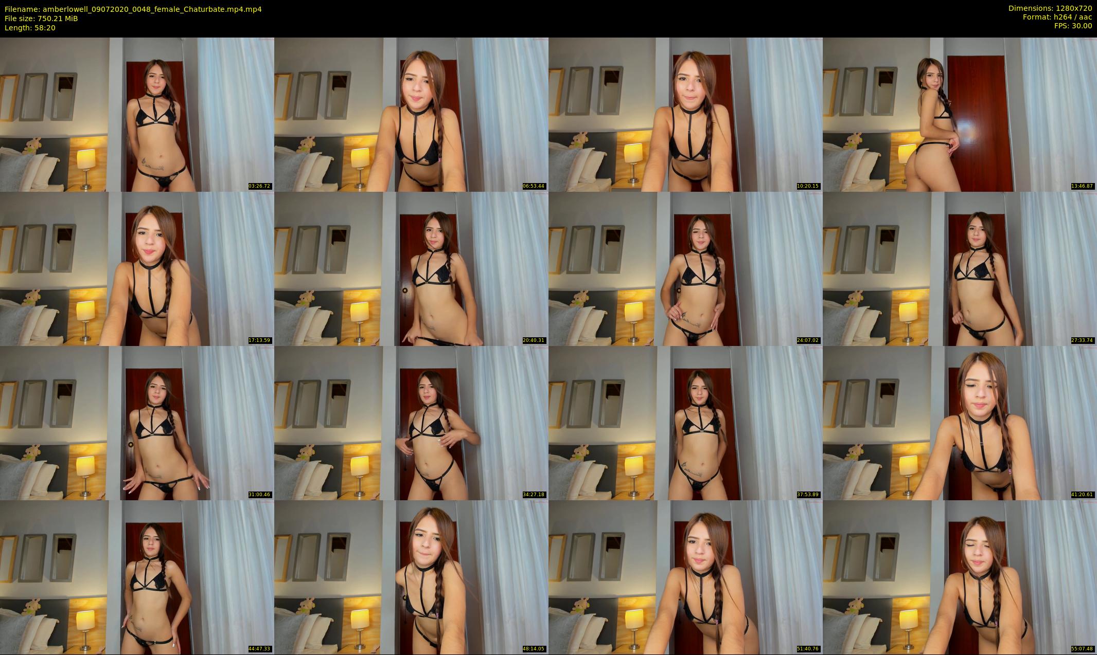 amberlowell — 59 minute Chaturbate female cam show recording, 720p, Jul 9, 2020